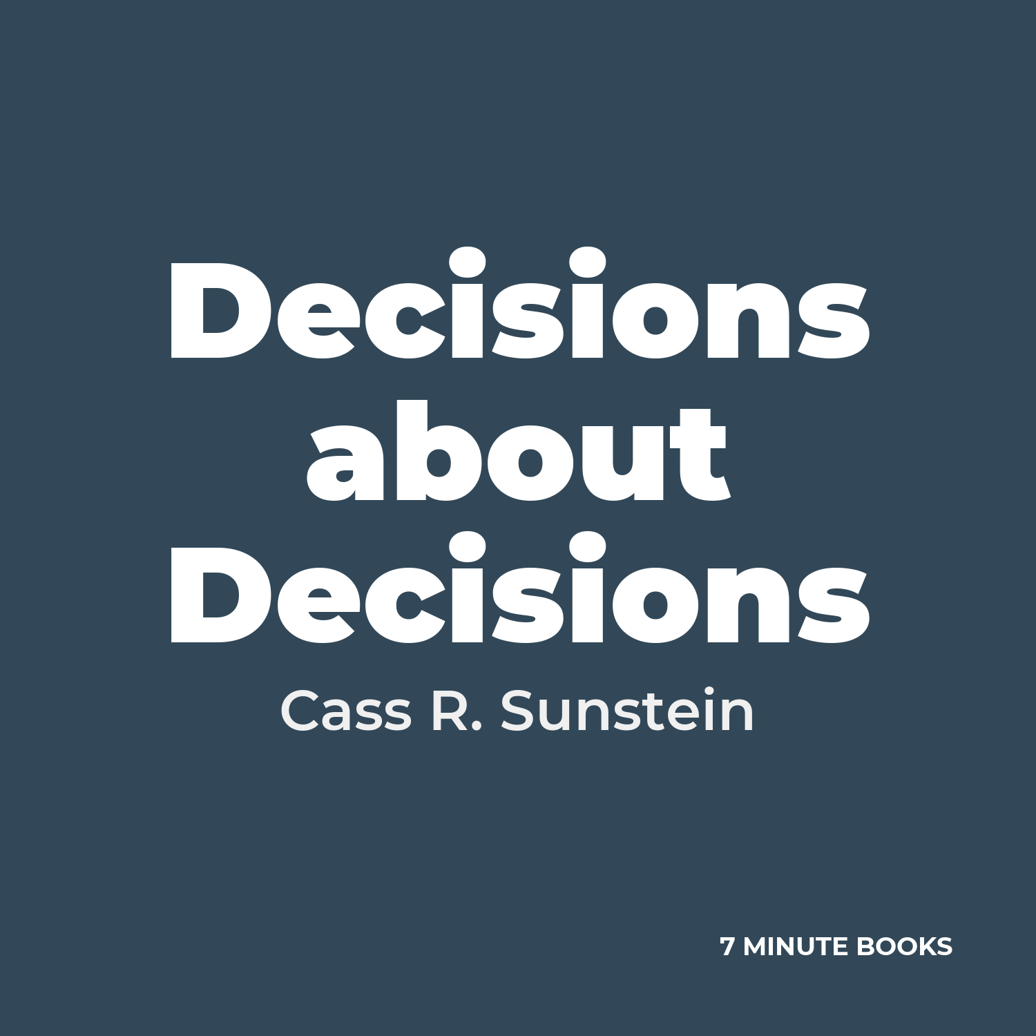 Decisions about Decisions cover