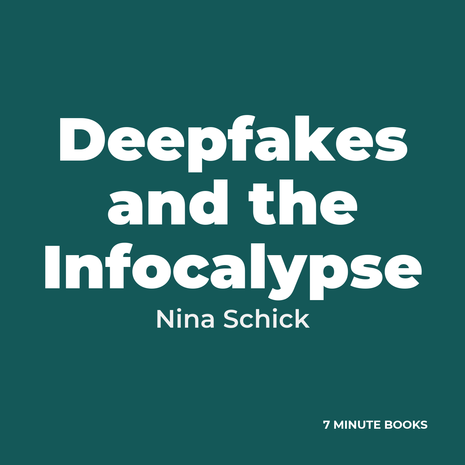 Deepfakes and the Infocalypse cover