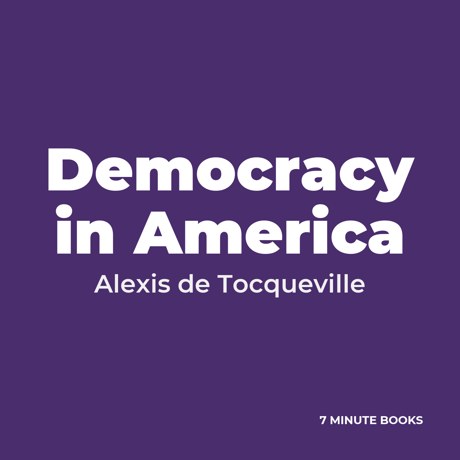Democracy in America cover