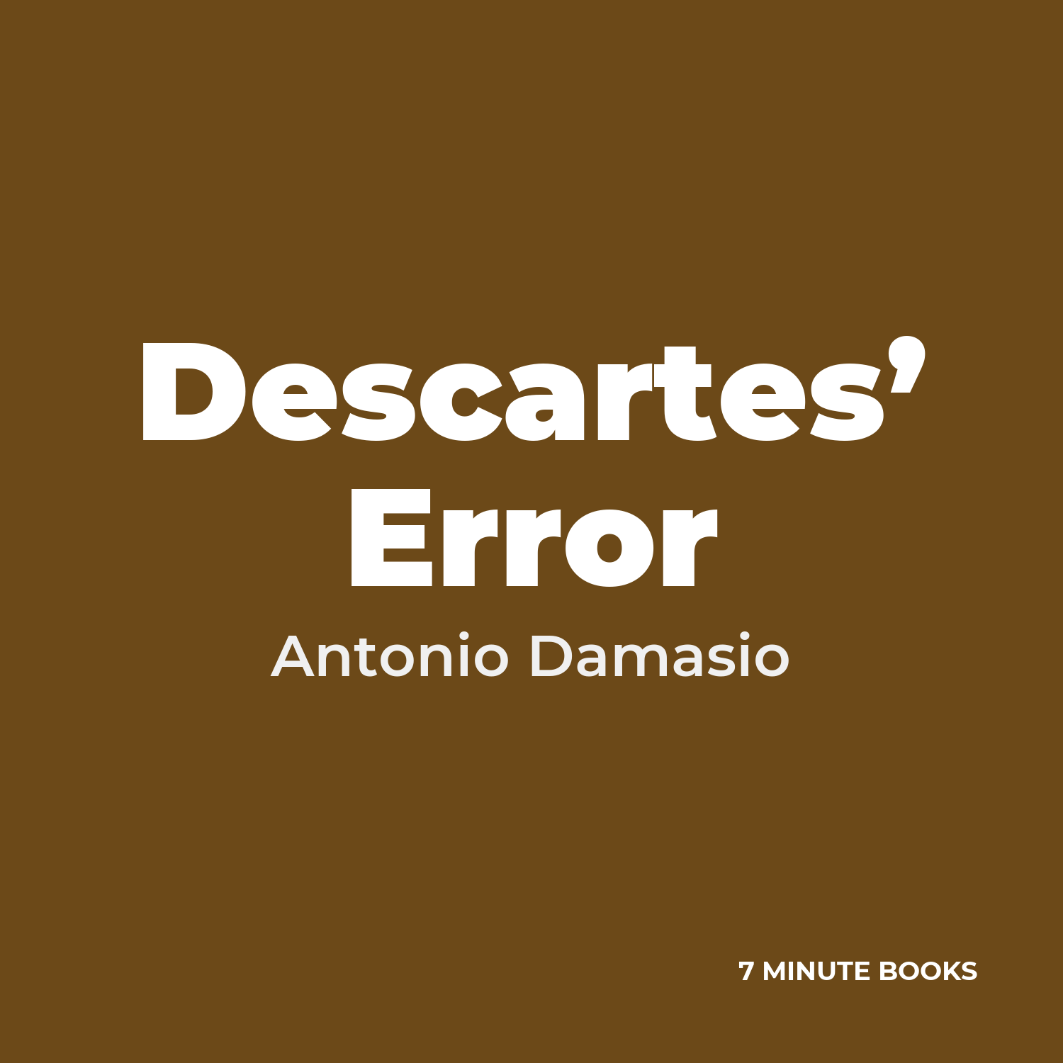 Descartes’ Error cover