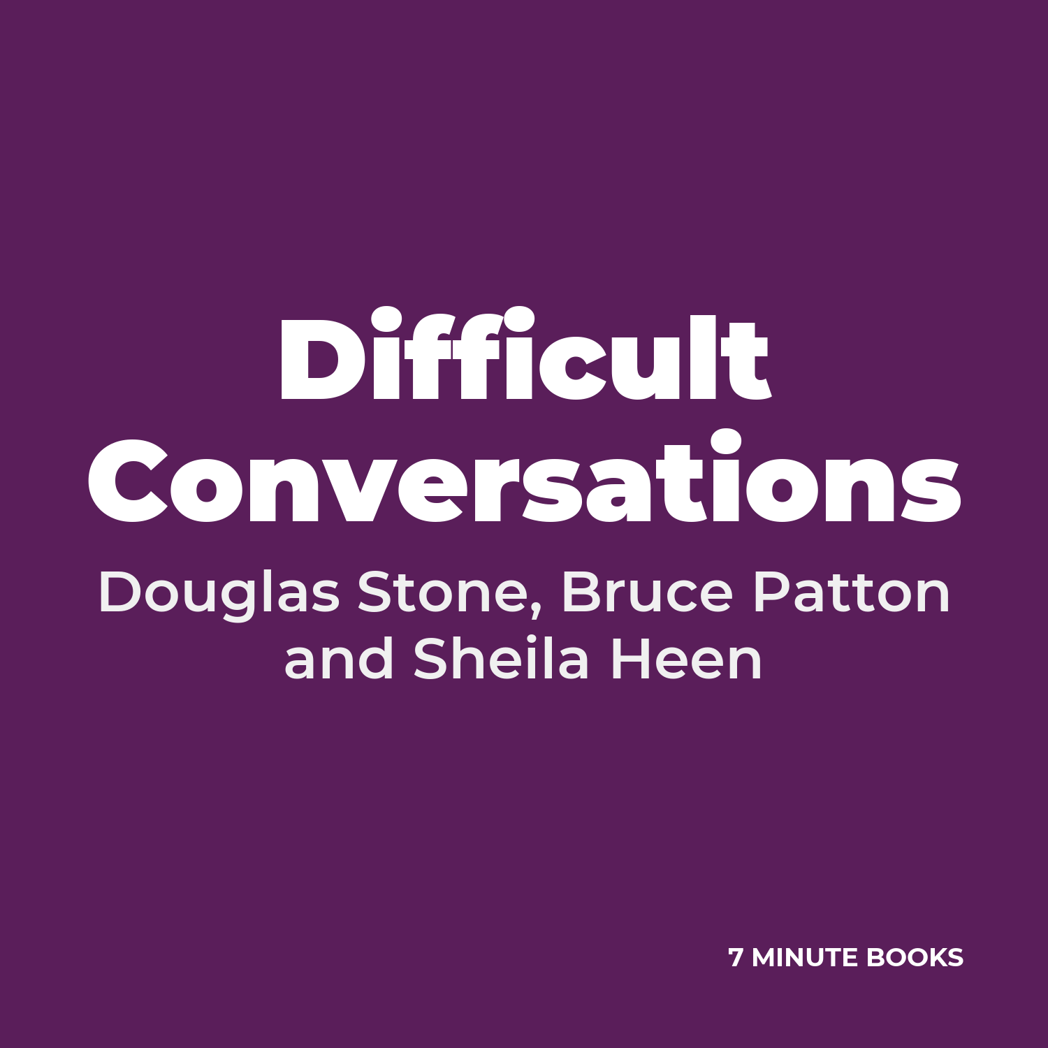 Difficult Conversations cover
