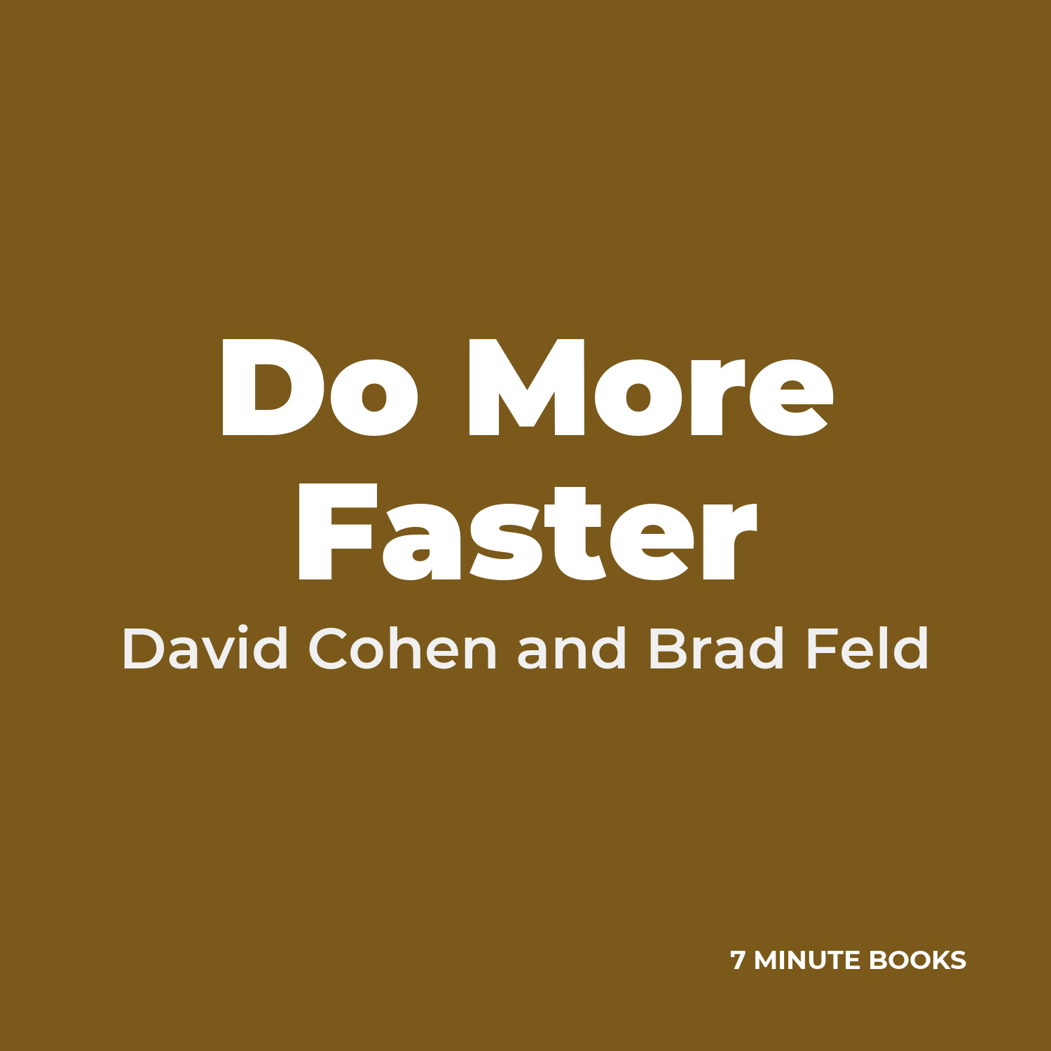 Do More Faster cover