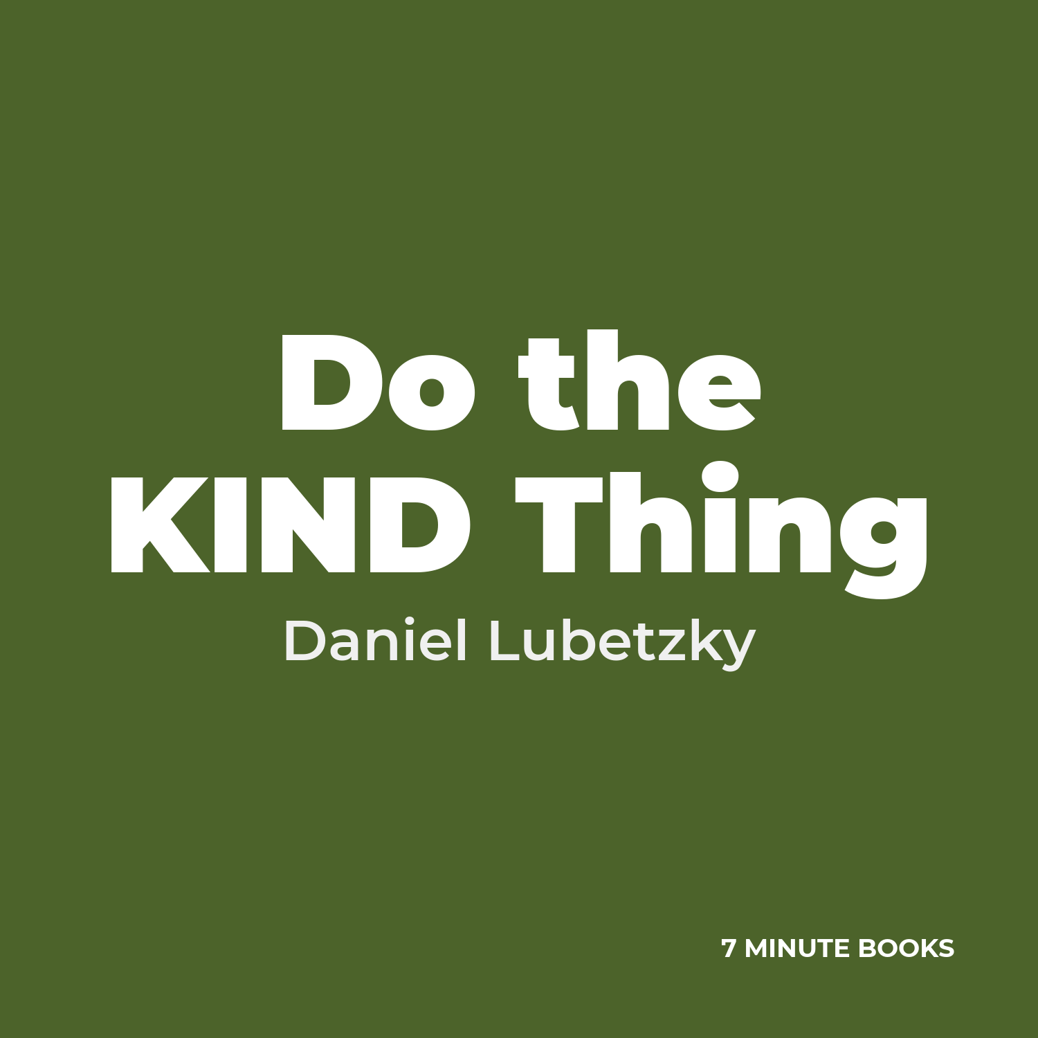 Do the KIND Thing cover