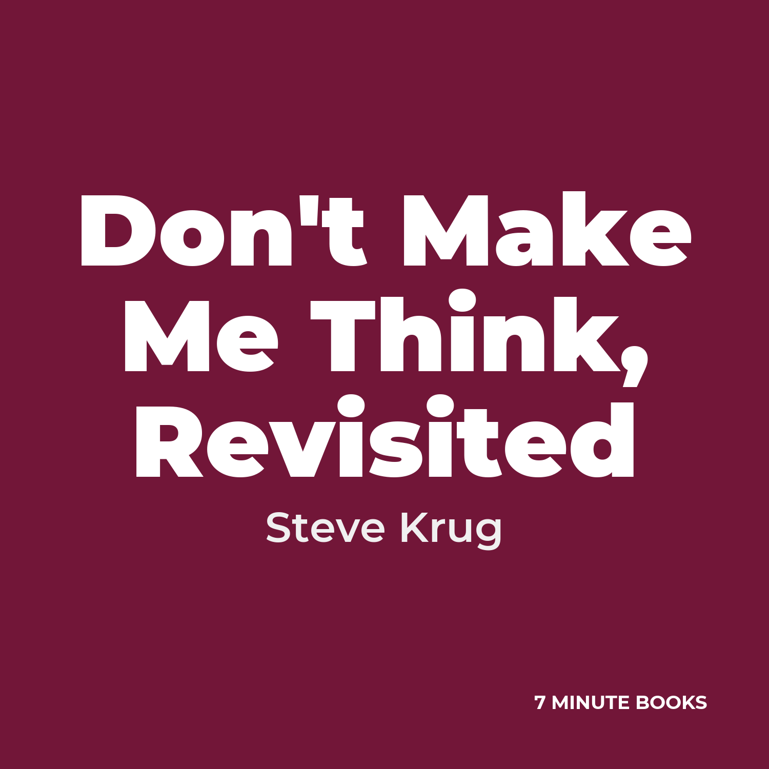Don't Make Me Think, Revisited cover