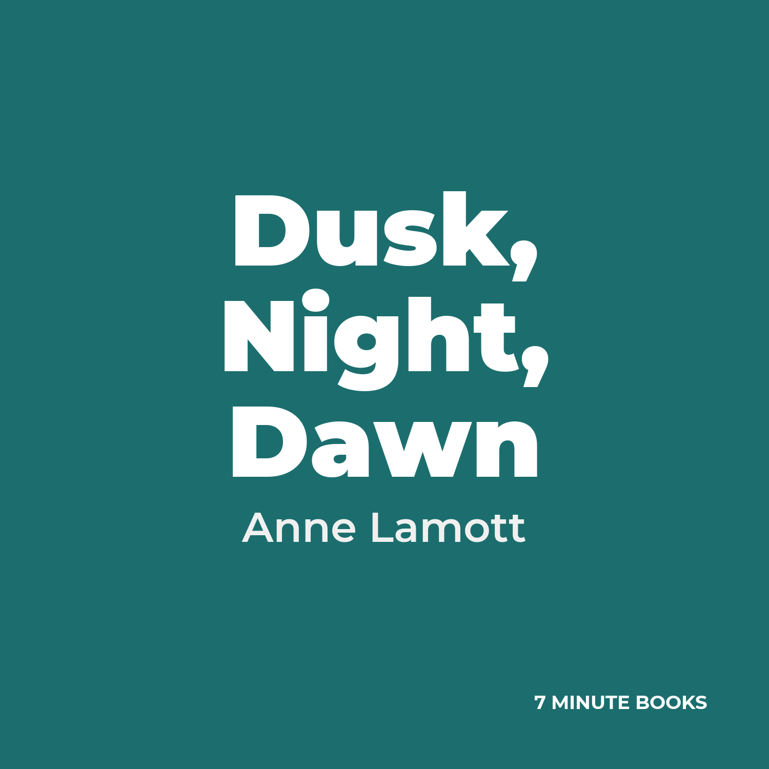 Dusk, Night, Dawn — by Anne Lamott