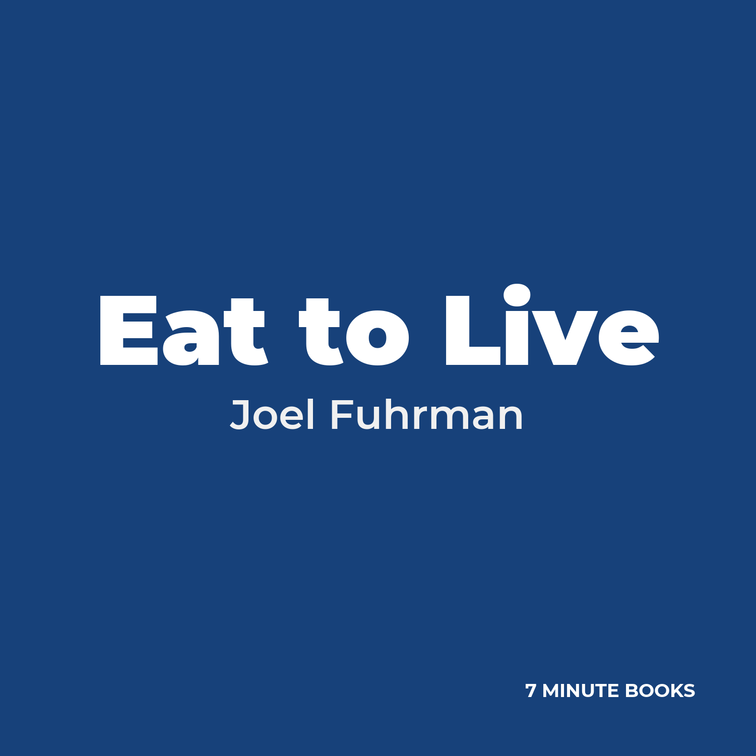 Eat to Live cover
