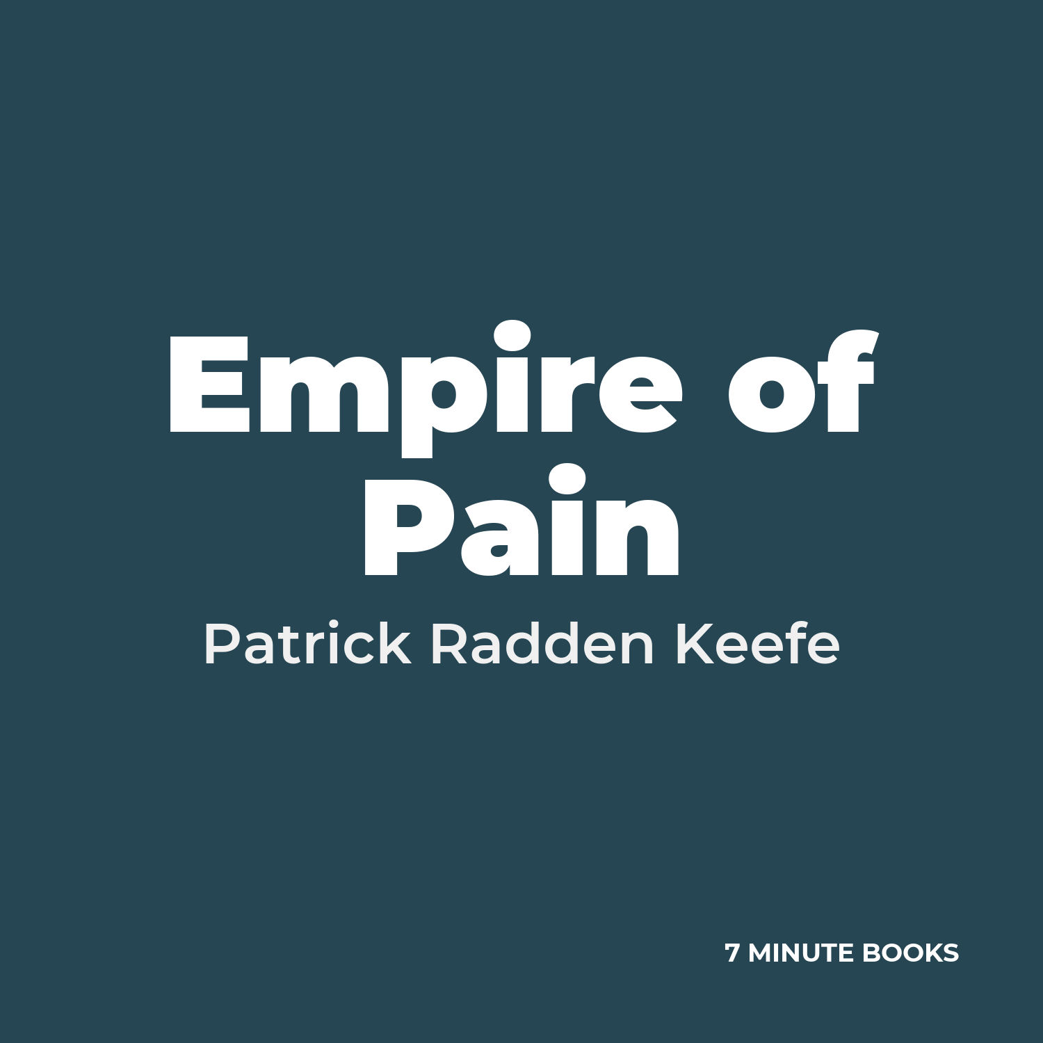 Empire of Pain cover