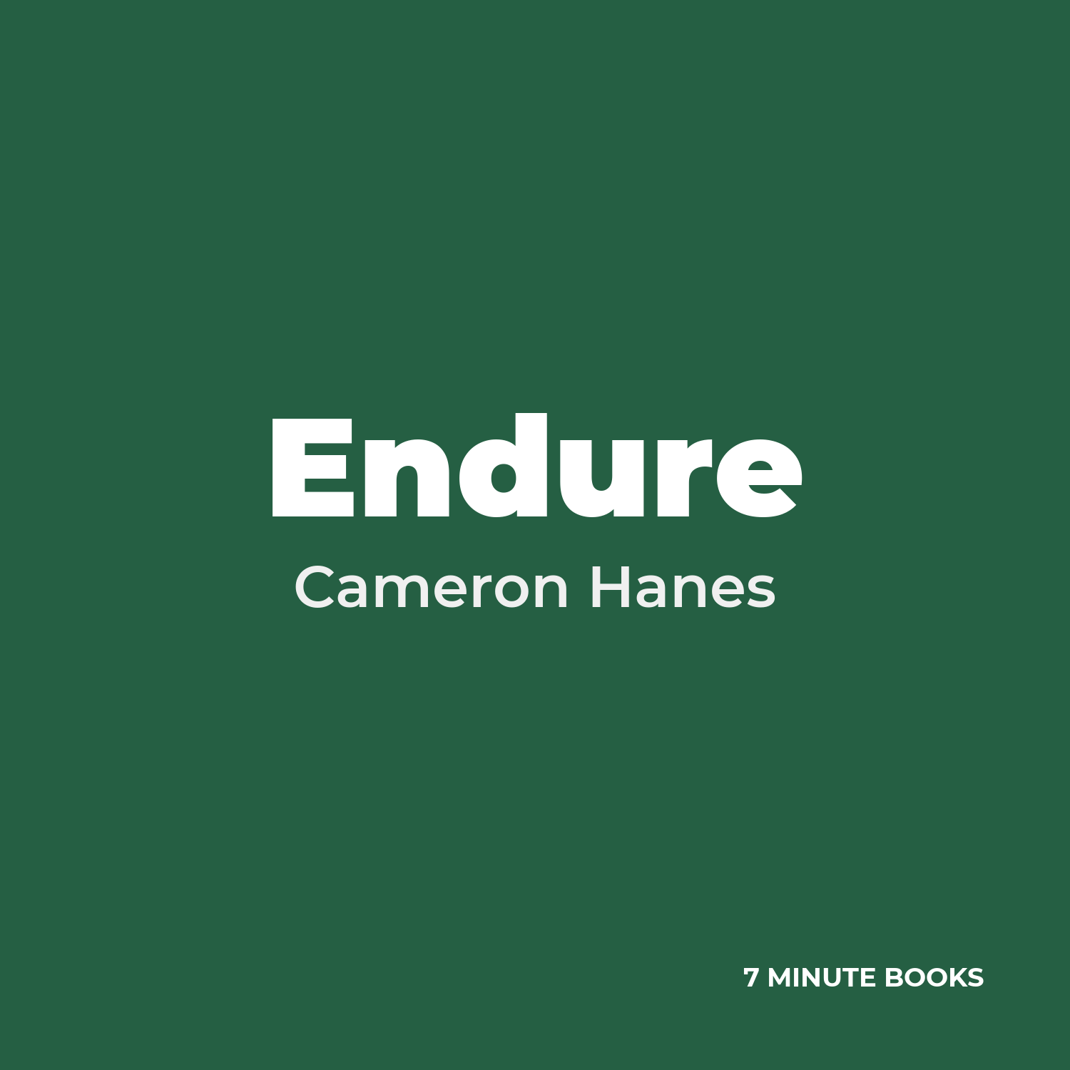 Endure cover