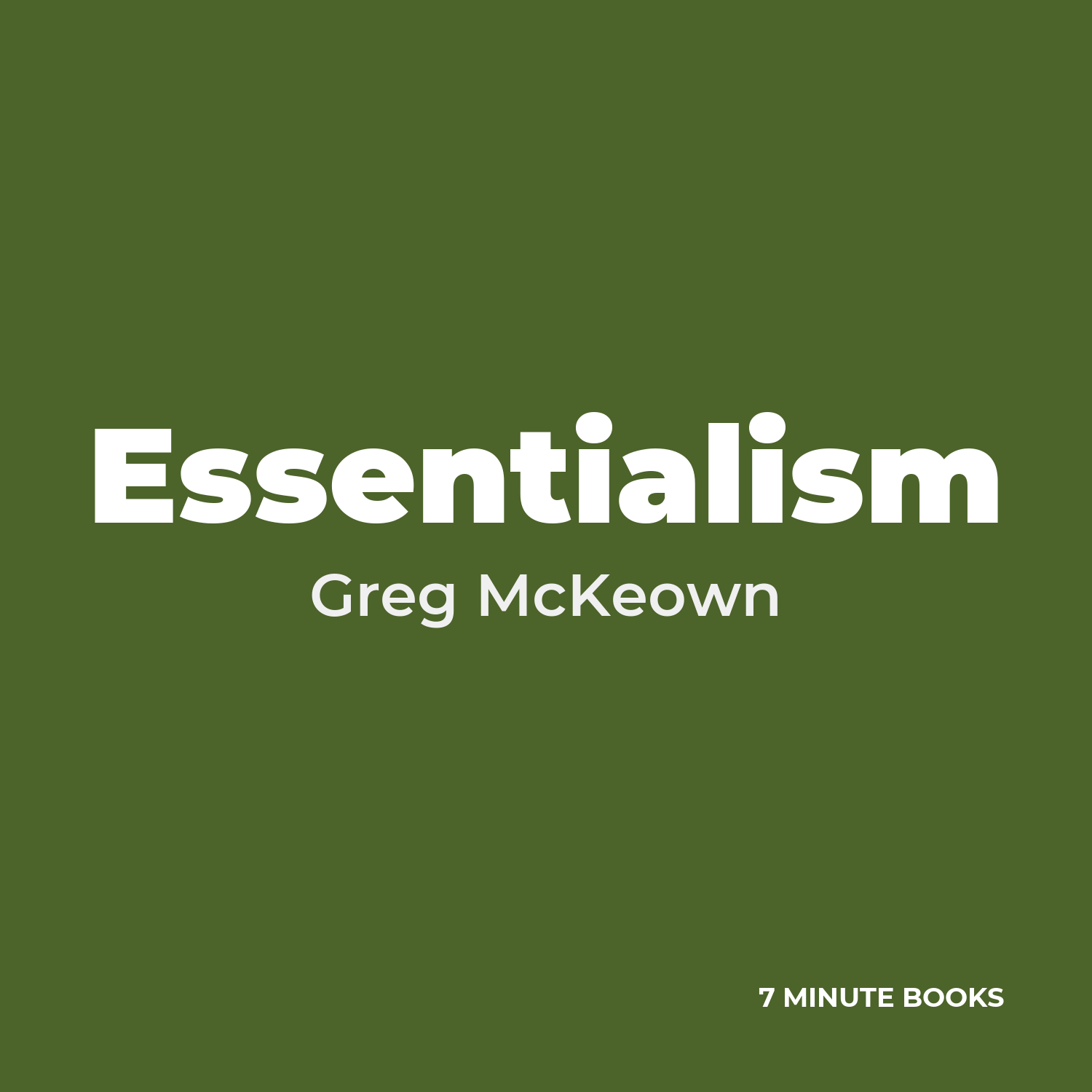 Essentialism — by Greg McKeown