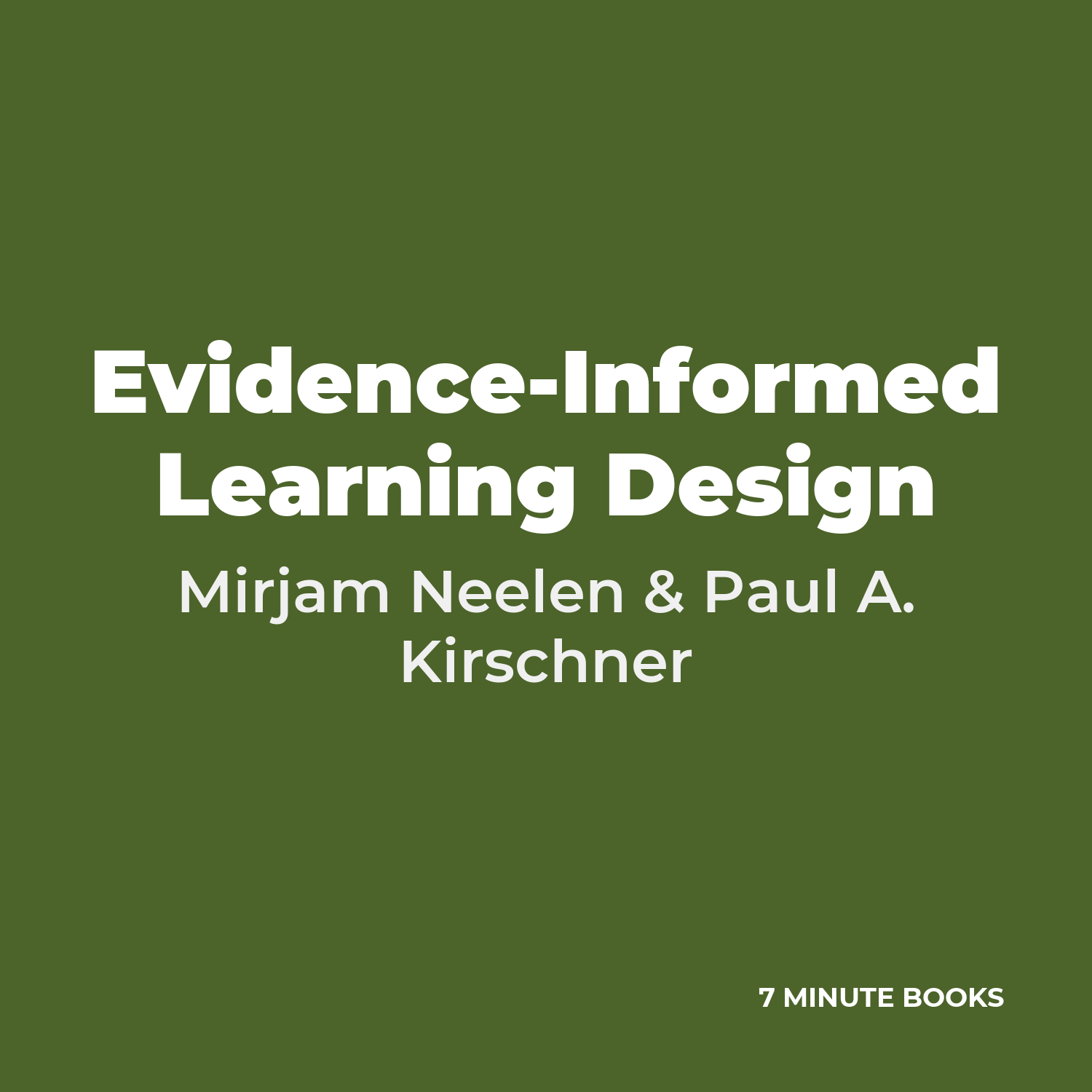 Evidence-Informed Learning Design cover