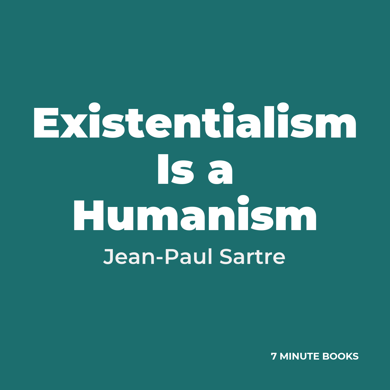 Existentialism Is a Humanism cover