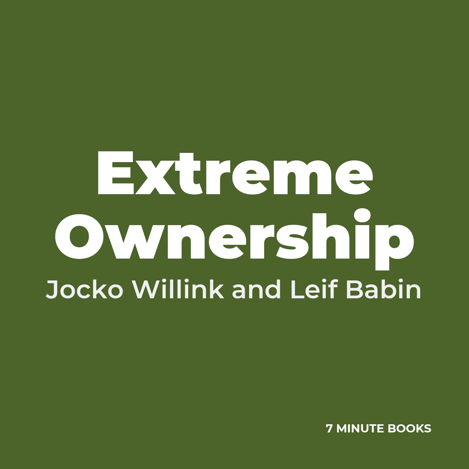 Extreme Ownership cover