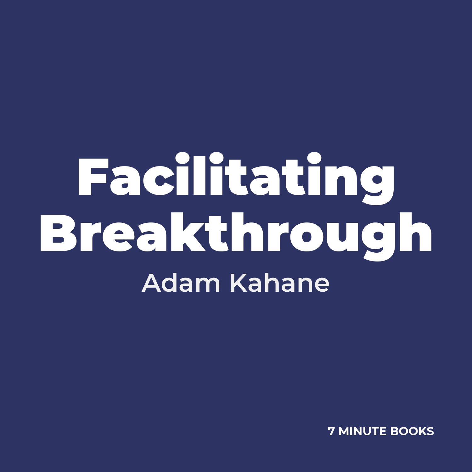 Facilitating Breakthrough cover