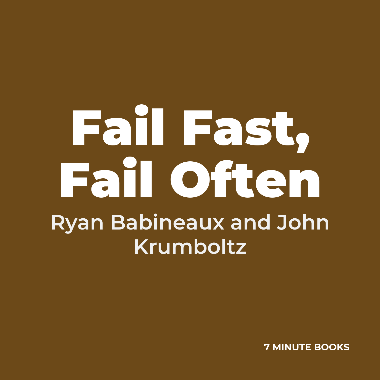 Fail Fast, Fail Often cover