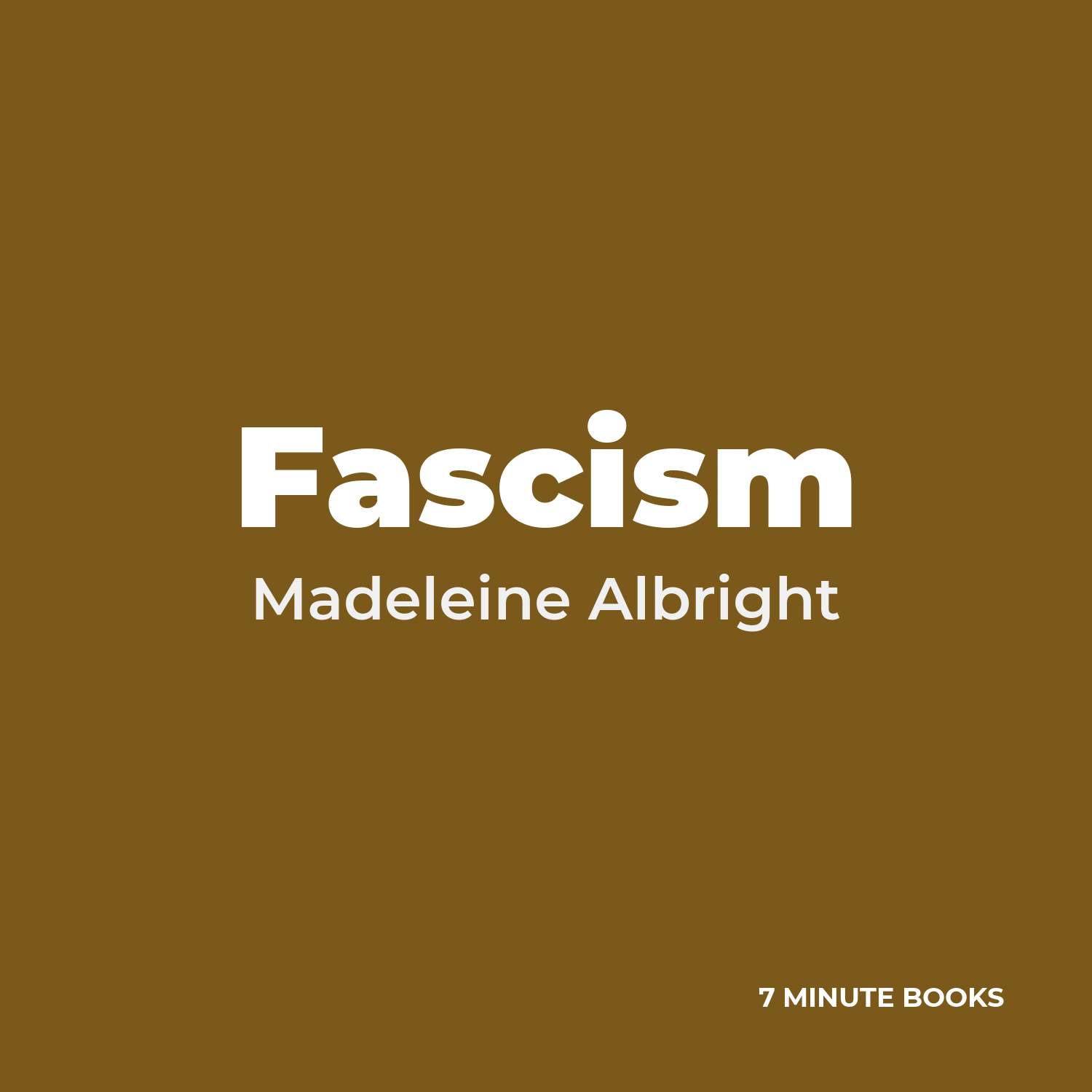 Fascism cover