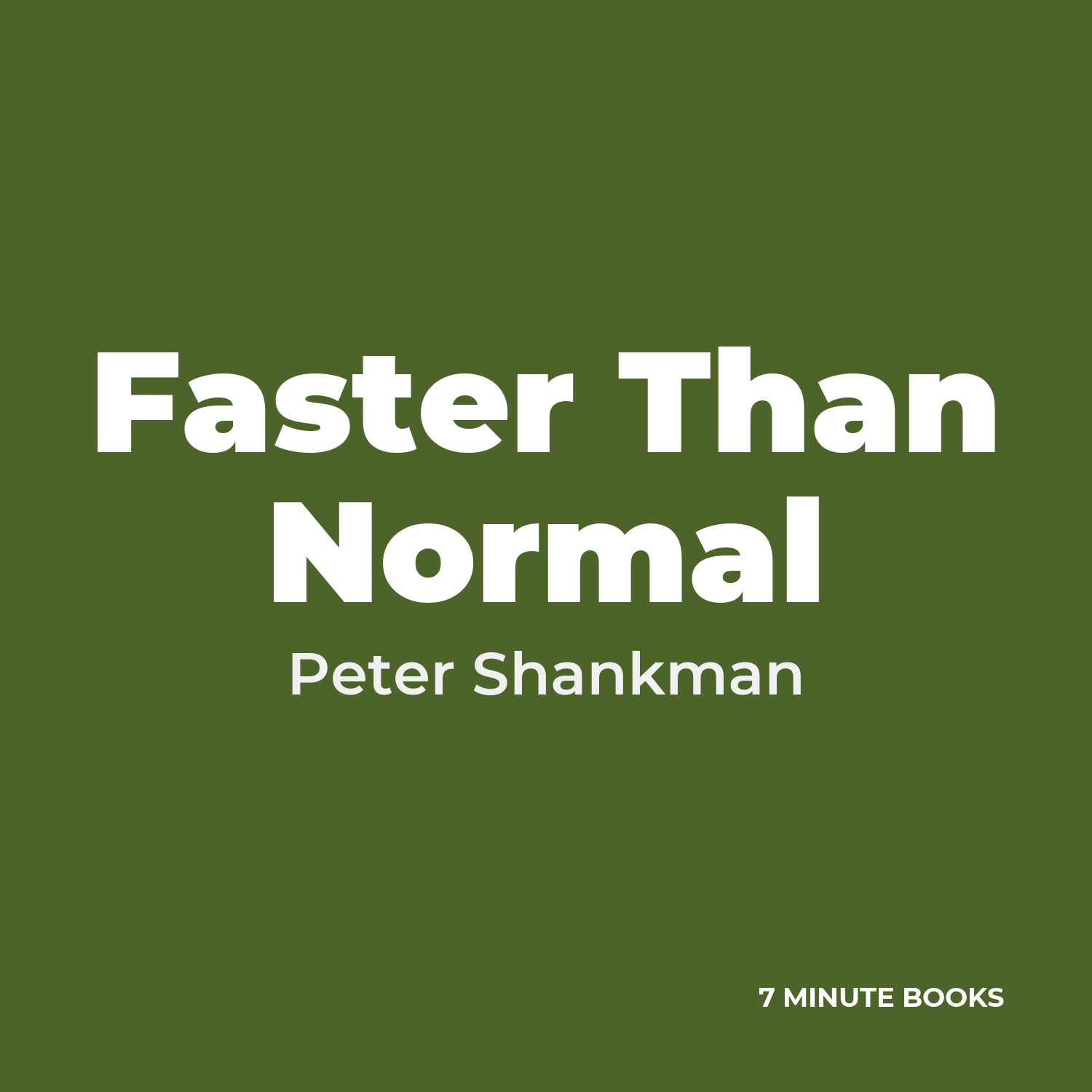 Faster Than Normal cover