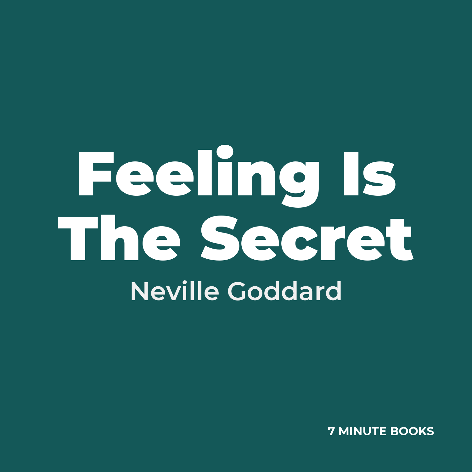 Feeling Is The Secret cover