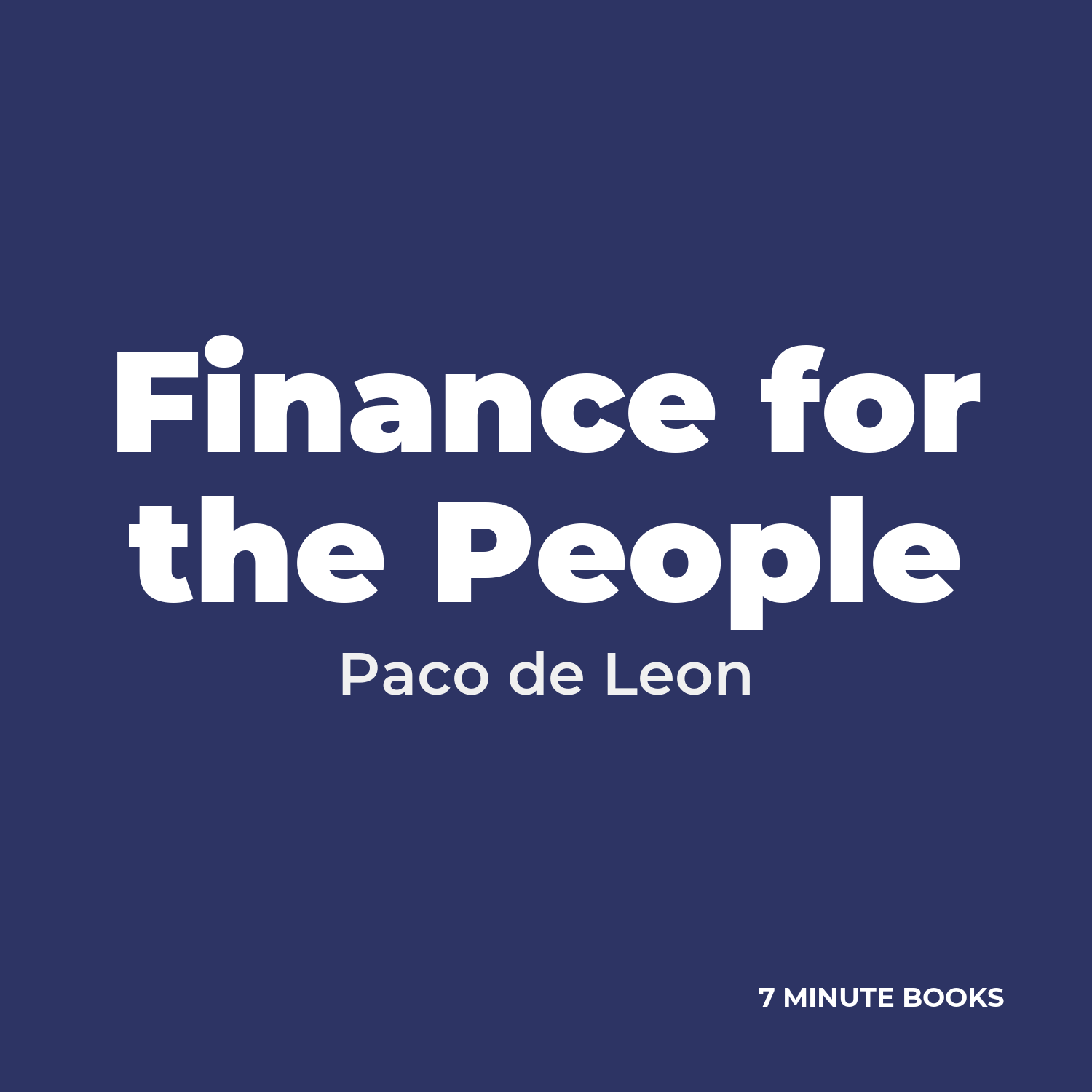 Finance for the People cover