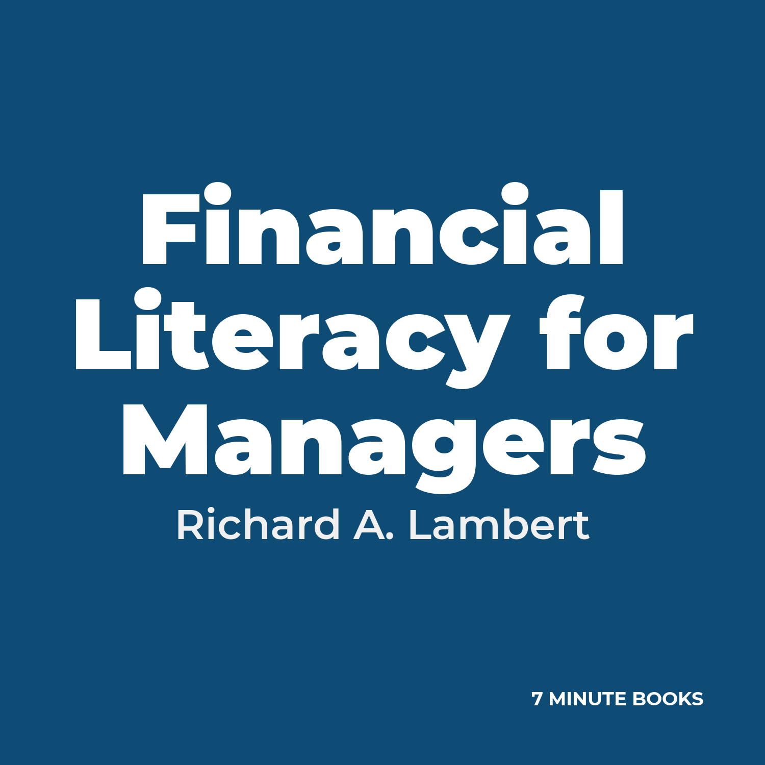 Financial Literacy for Managers cover