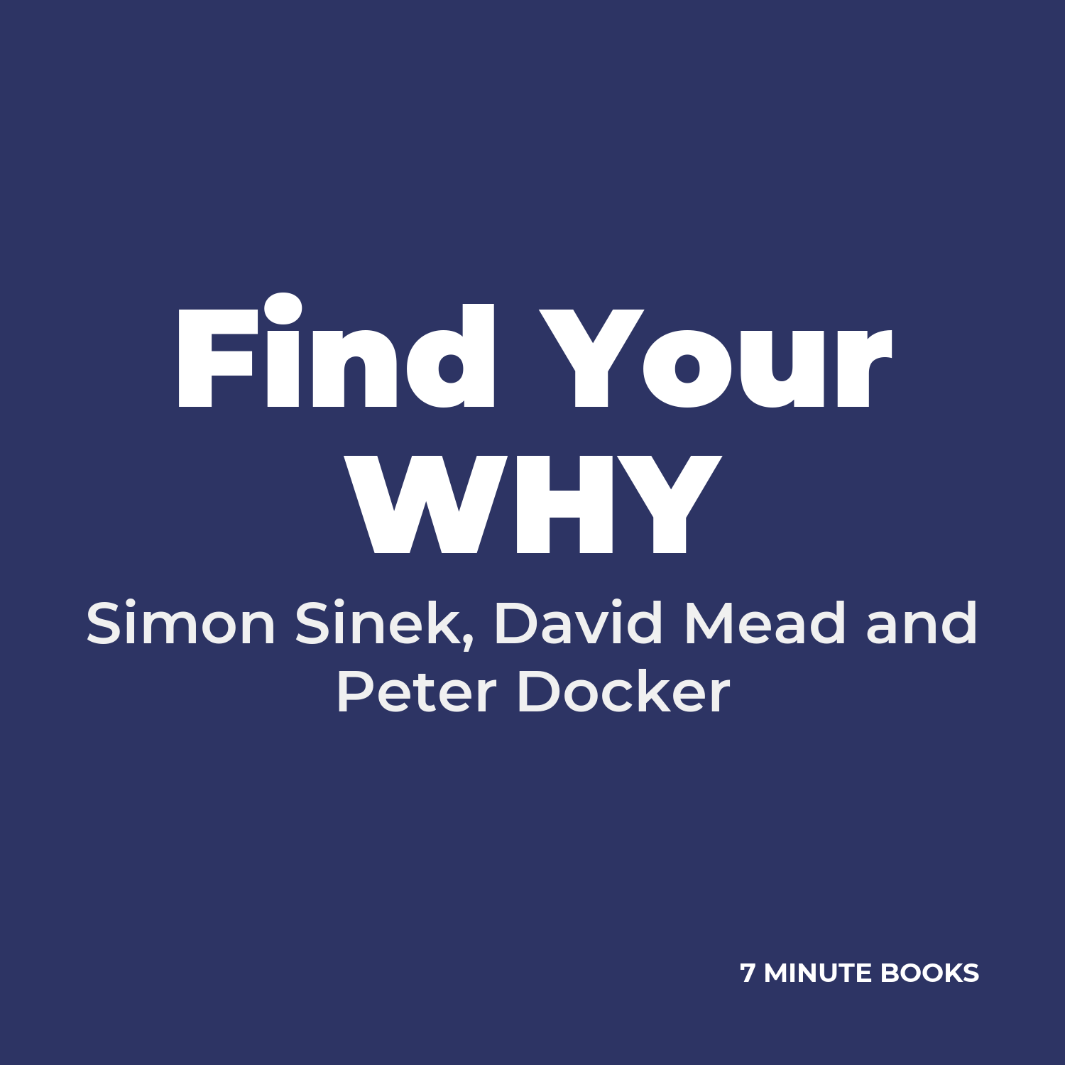 Find Your WHY cover
