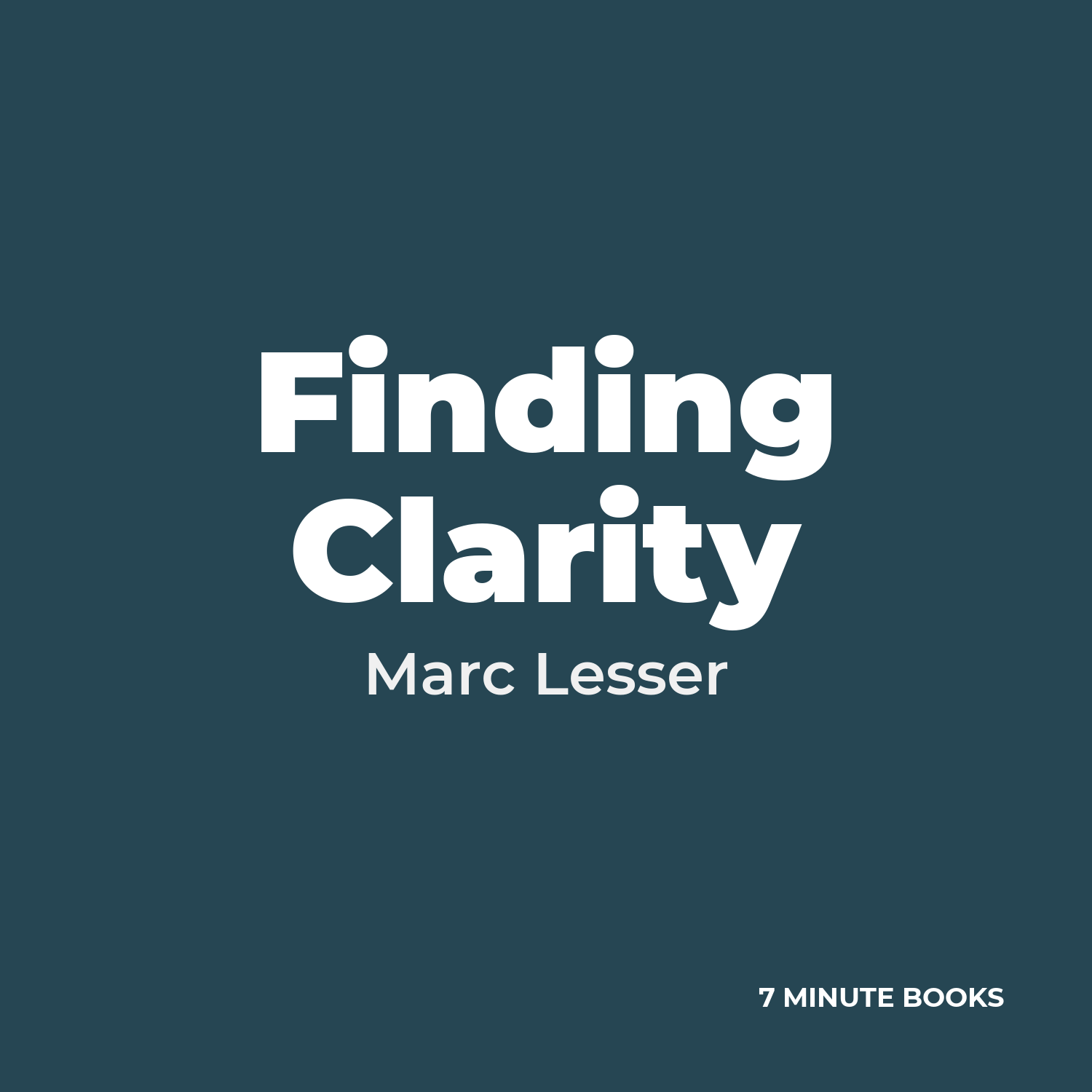 Finding Clarity cover
