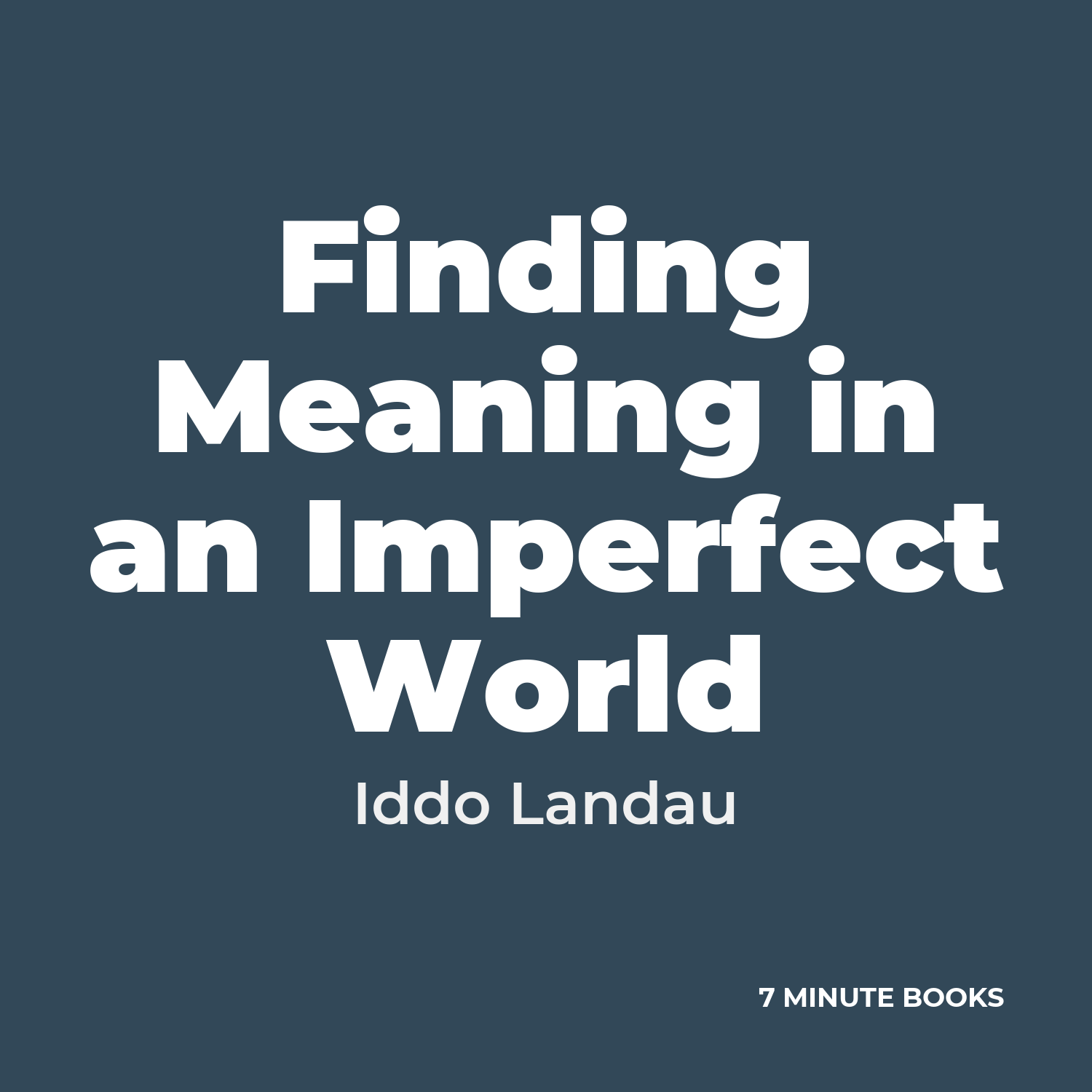 Finding Meaning in an Imperfect World cover