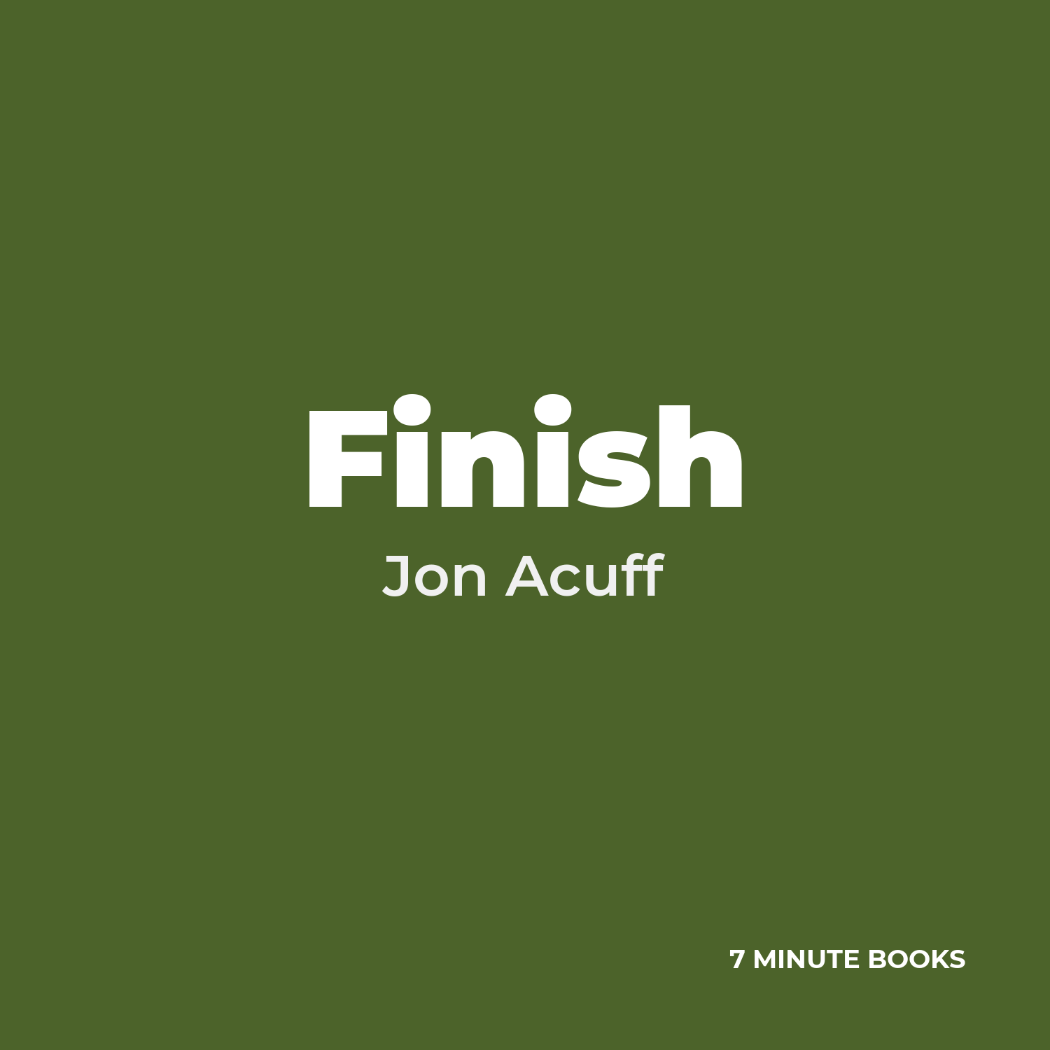 Finish — by Jon Acuff