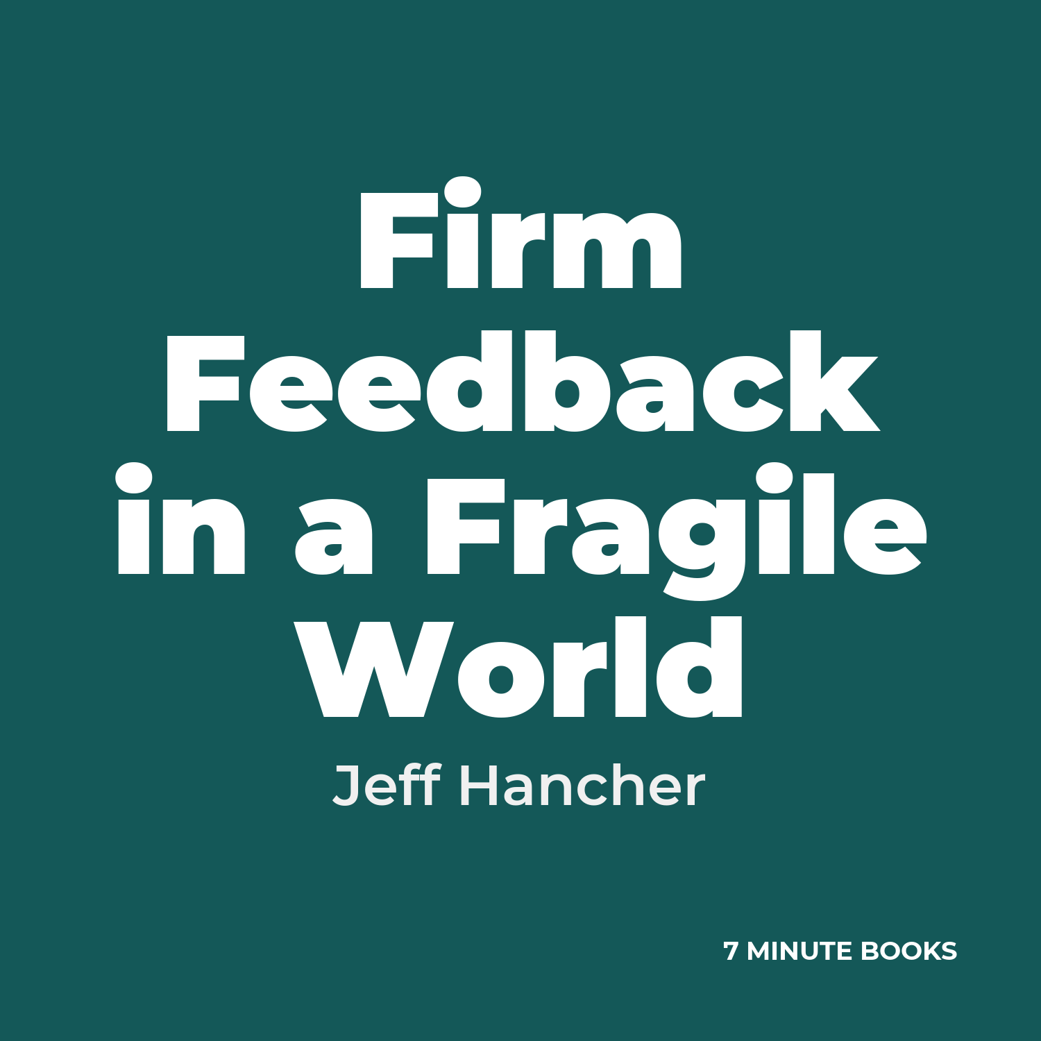 Firm Feedback in a Fragile World cover