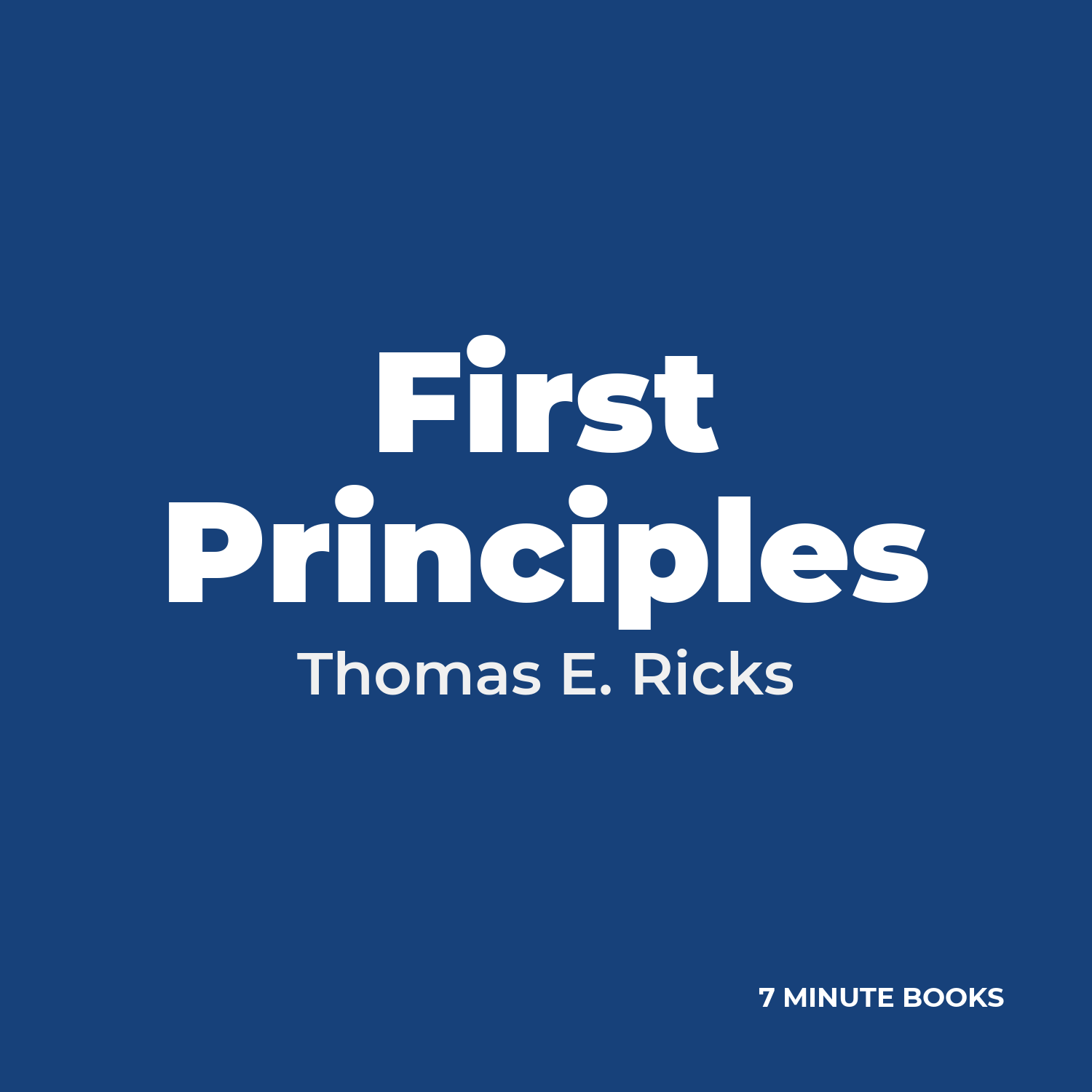 First Principles cover