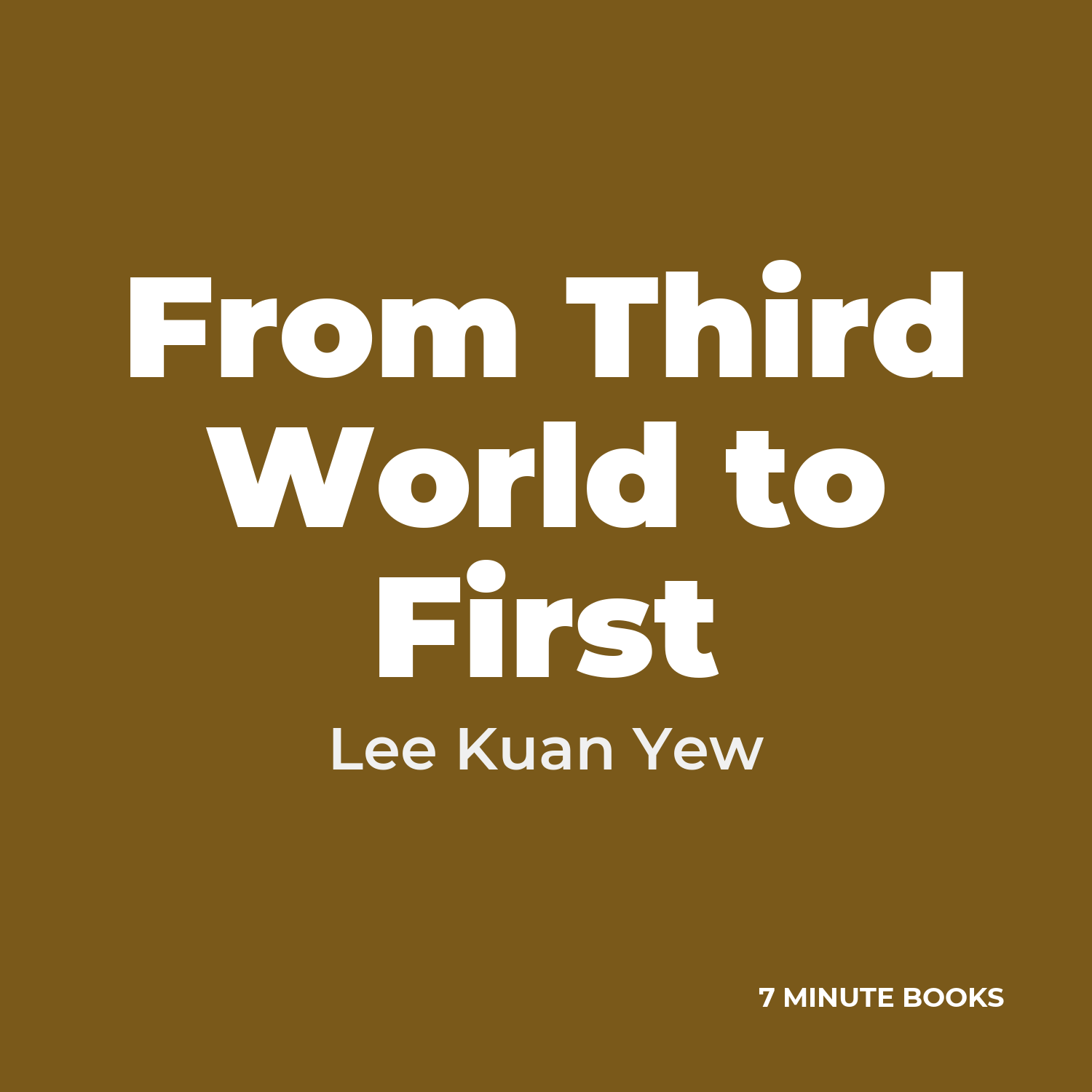 From Third World to First cover