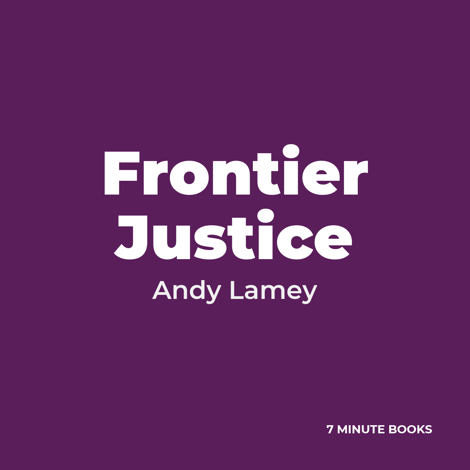 Frontier Justice cover