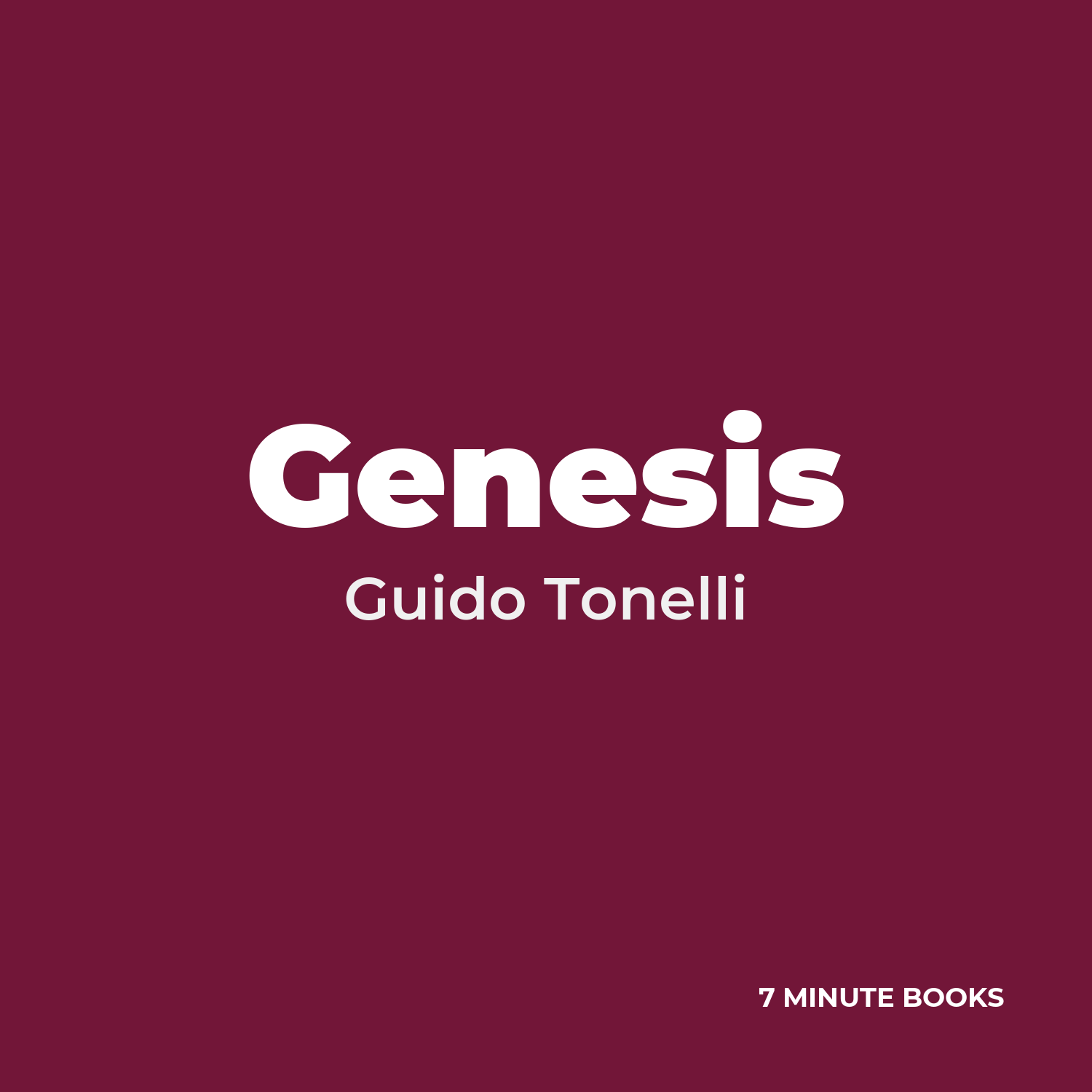 Genesis — by Guido Tonelli