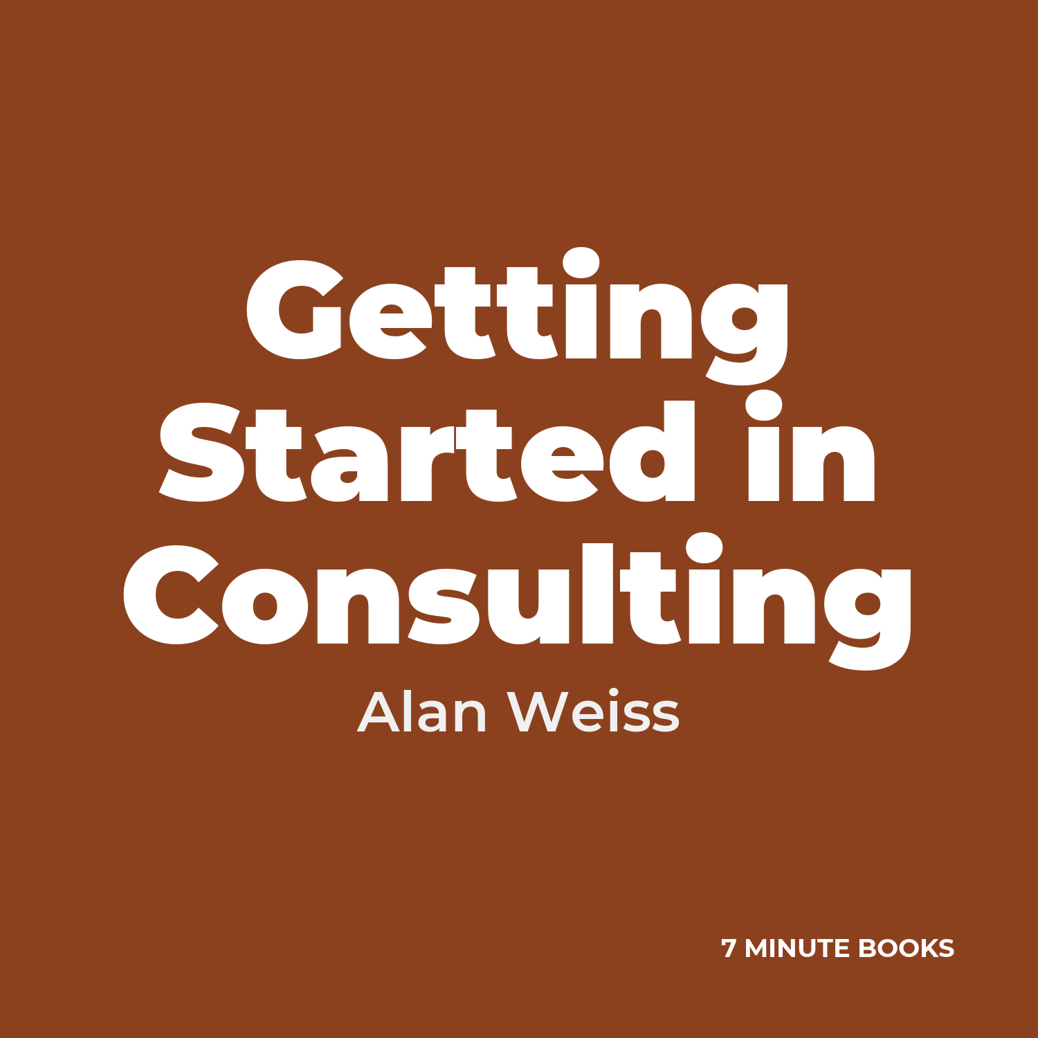 Getting Started in Consulting cover