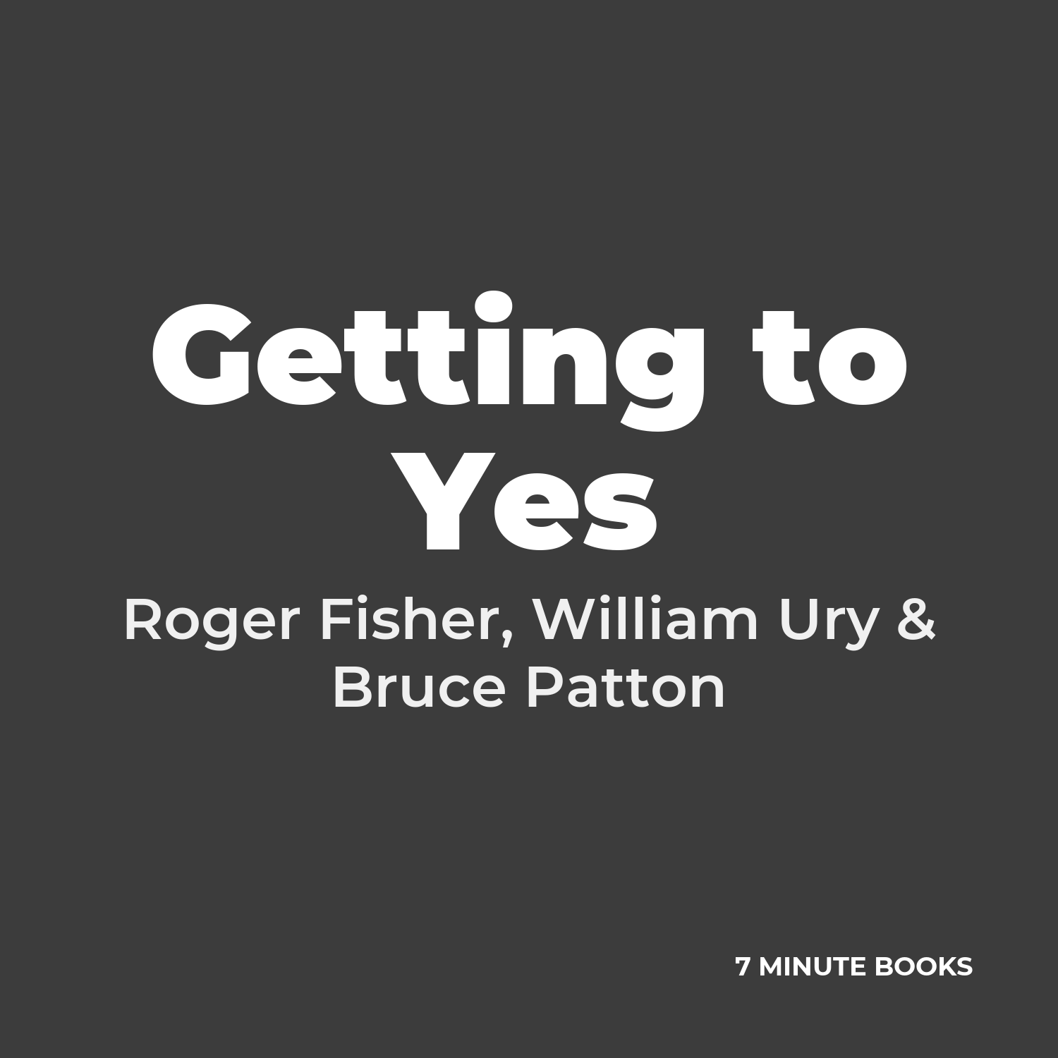 Getting to Yes cover