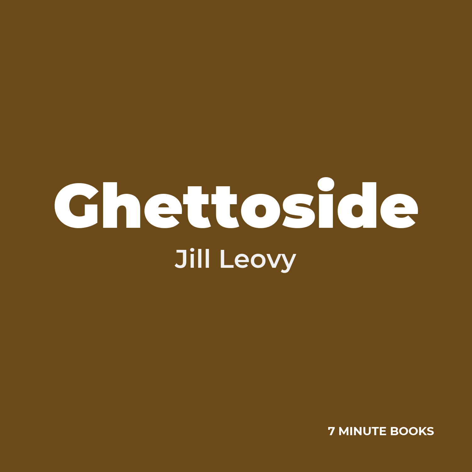 Ghettoside cover