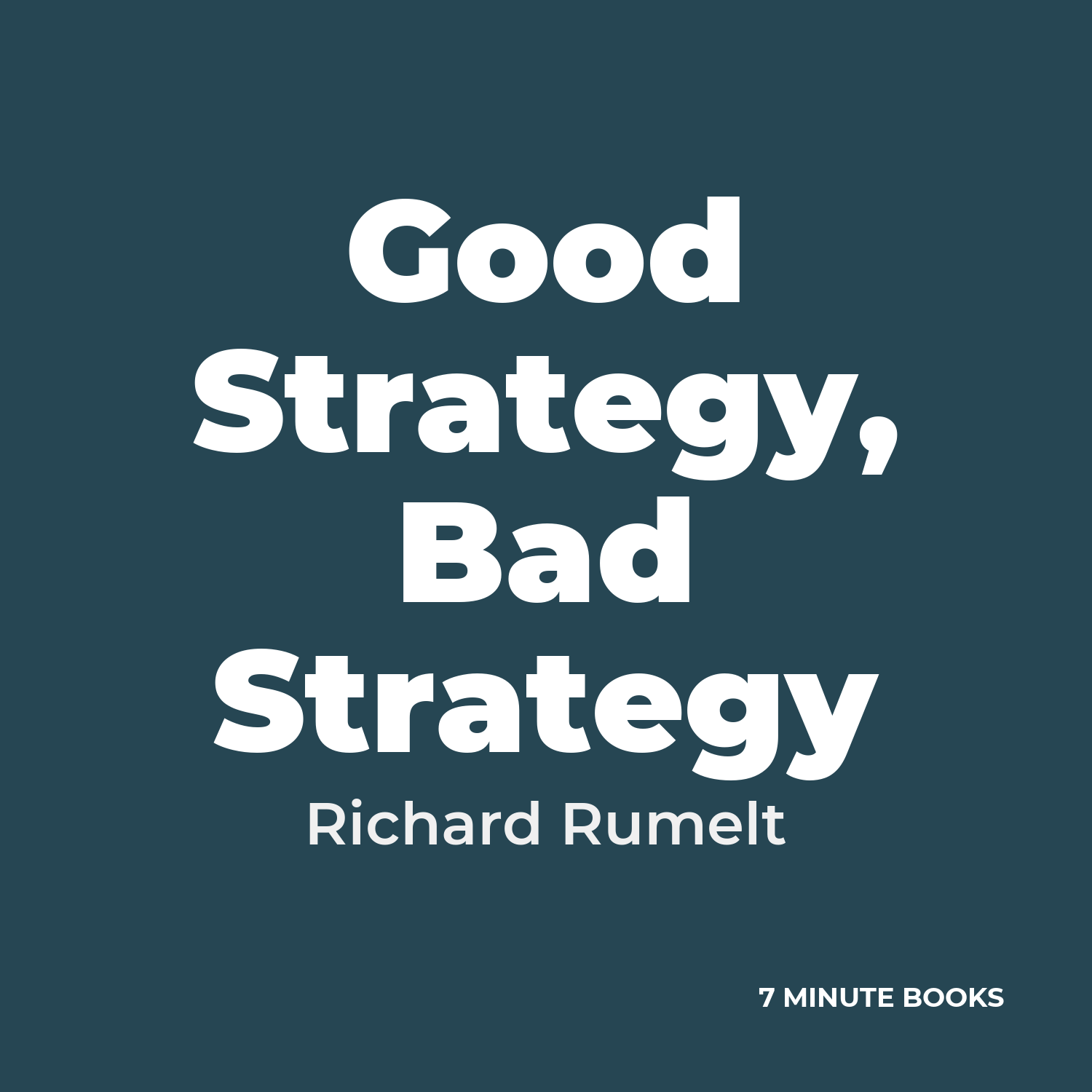 Good Strategy, Bad Strategy cover