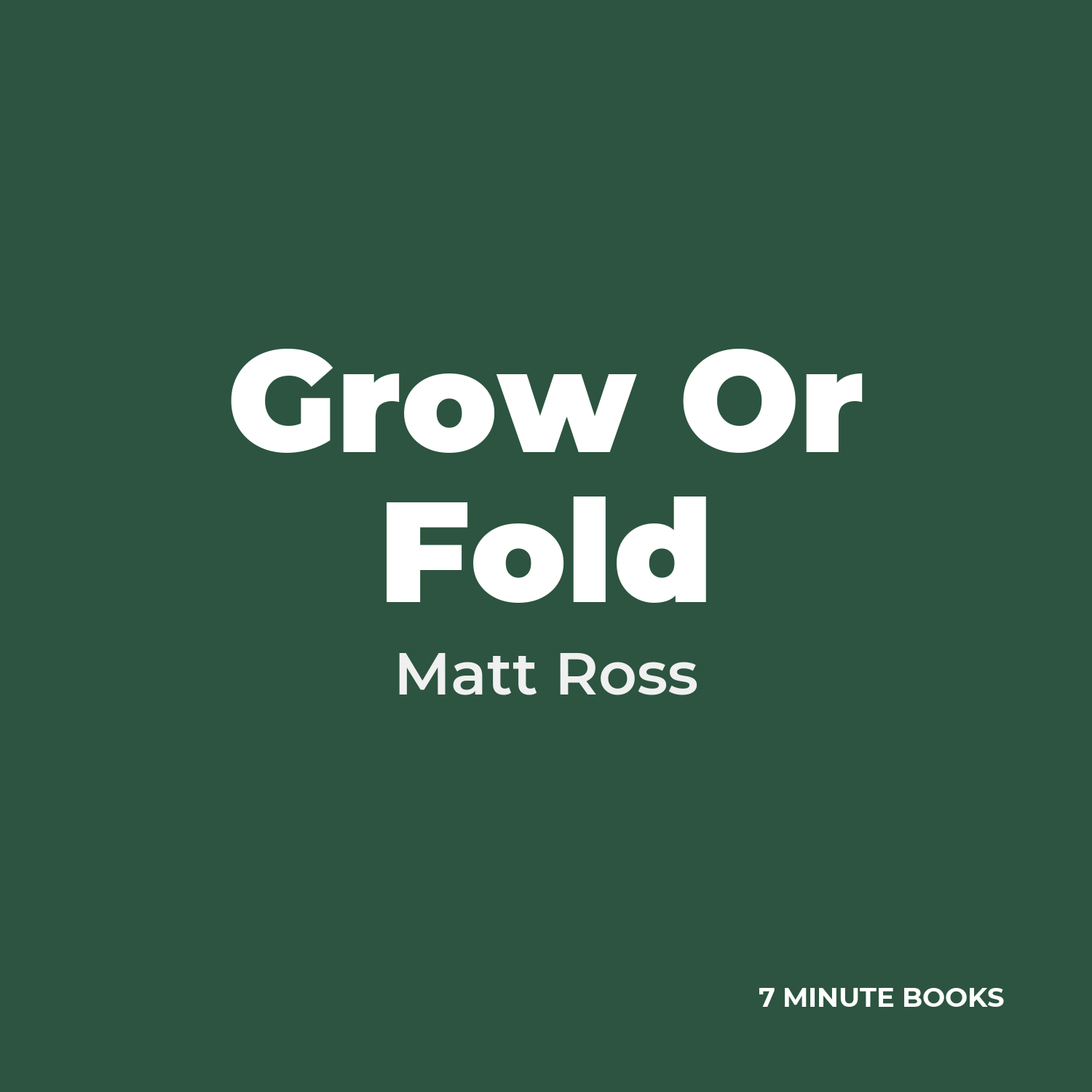 Grow Or Fold cover