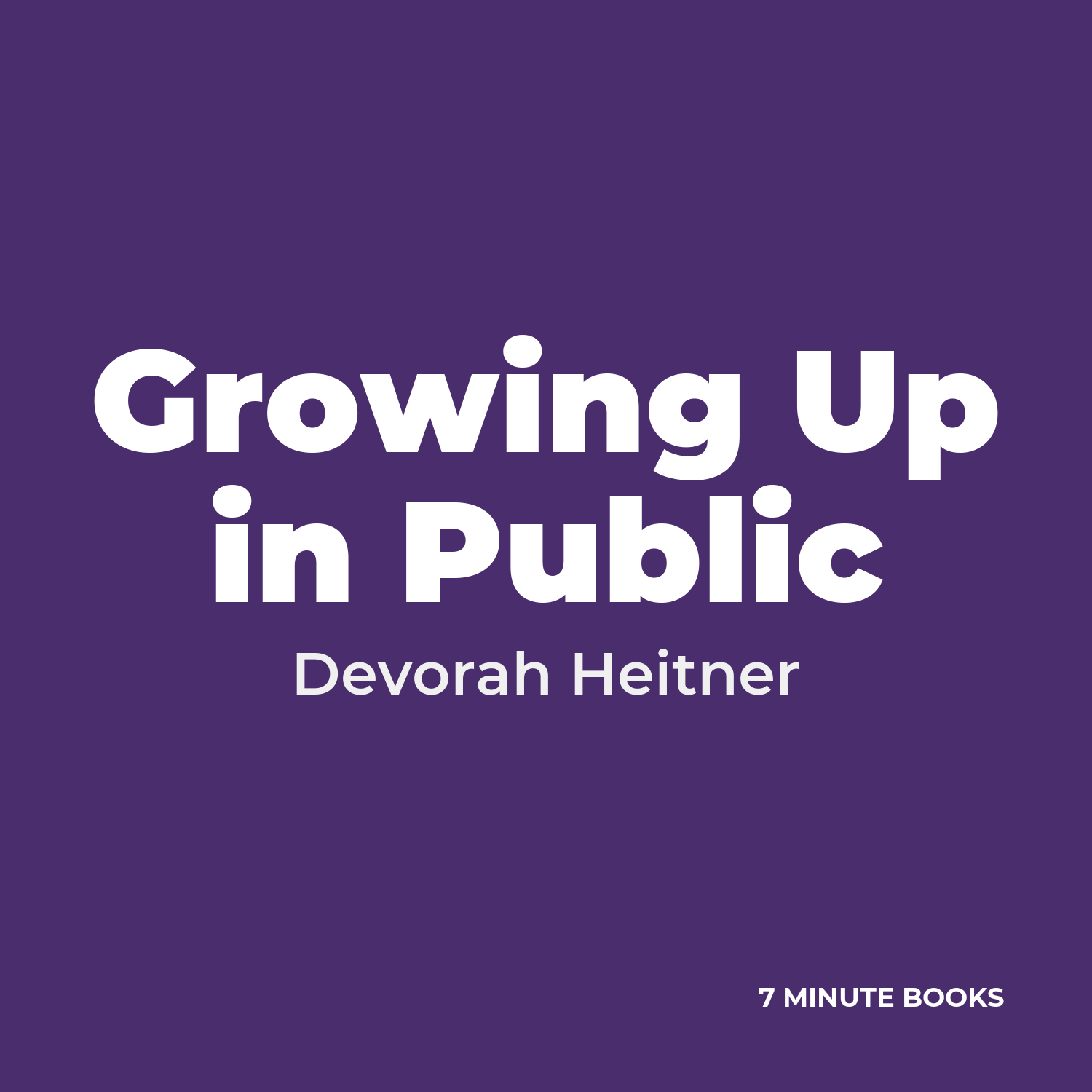 Growing Up in Public cover