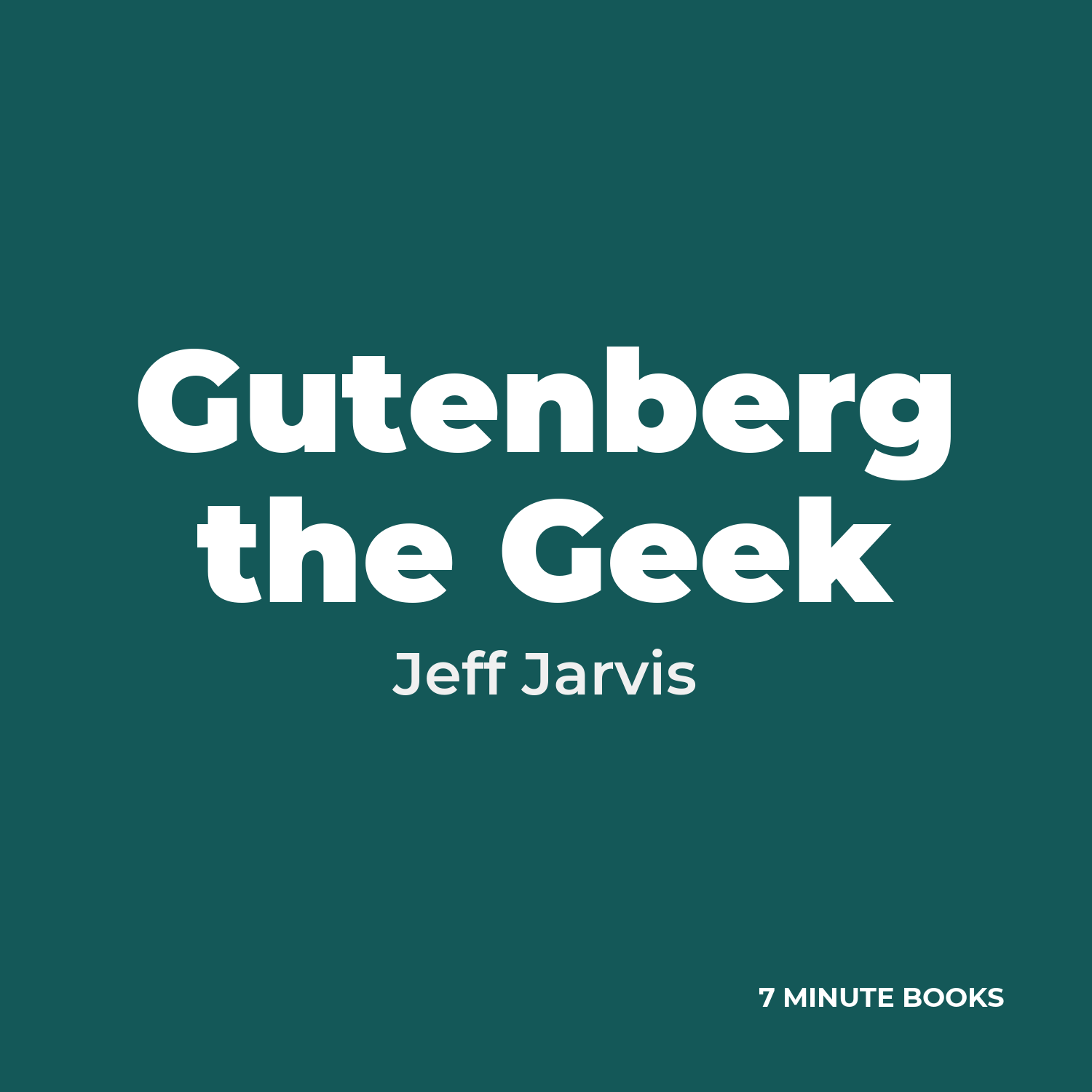 Gutenberg the Geek cover