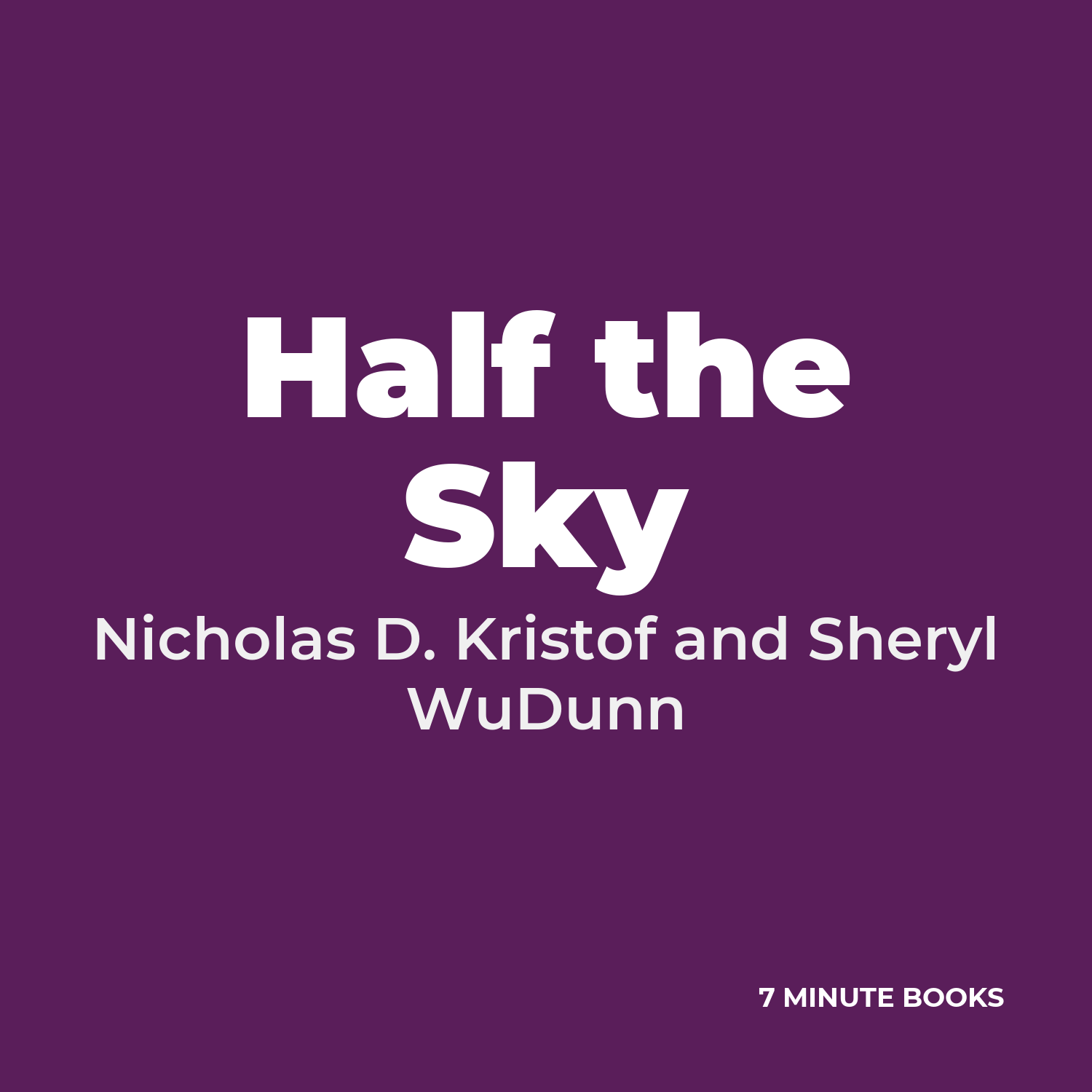 Half the Sky cover