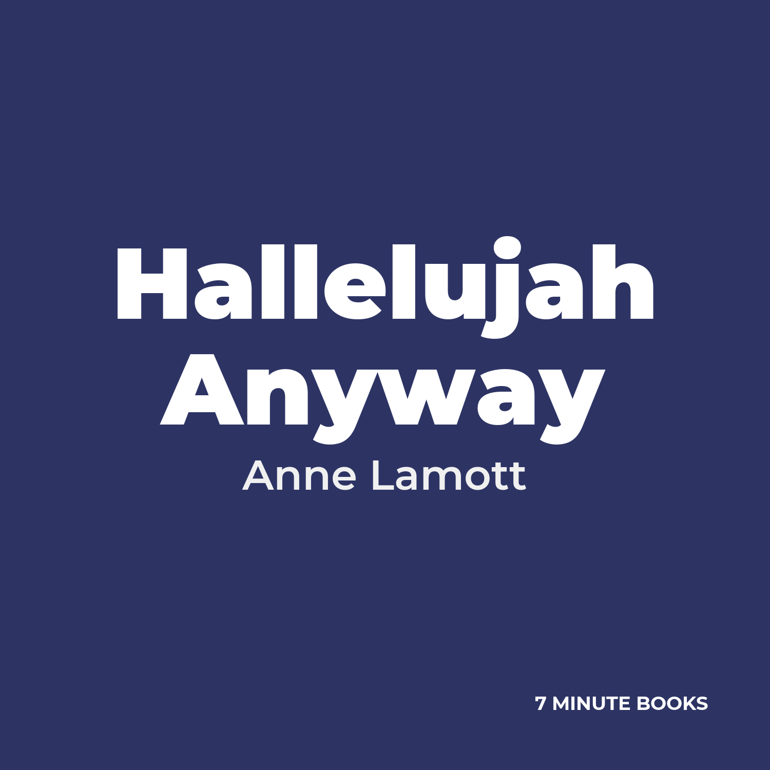Hallelujah Anyway cover