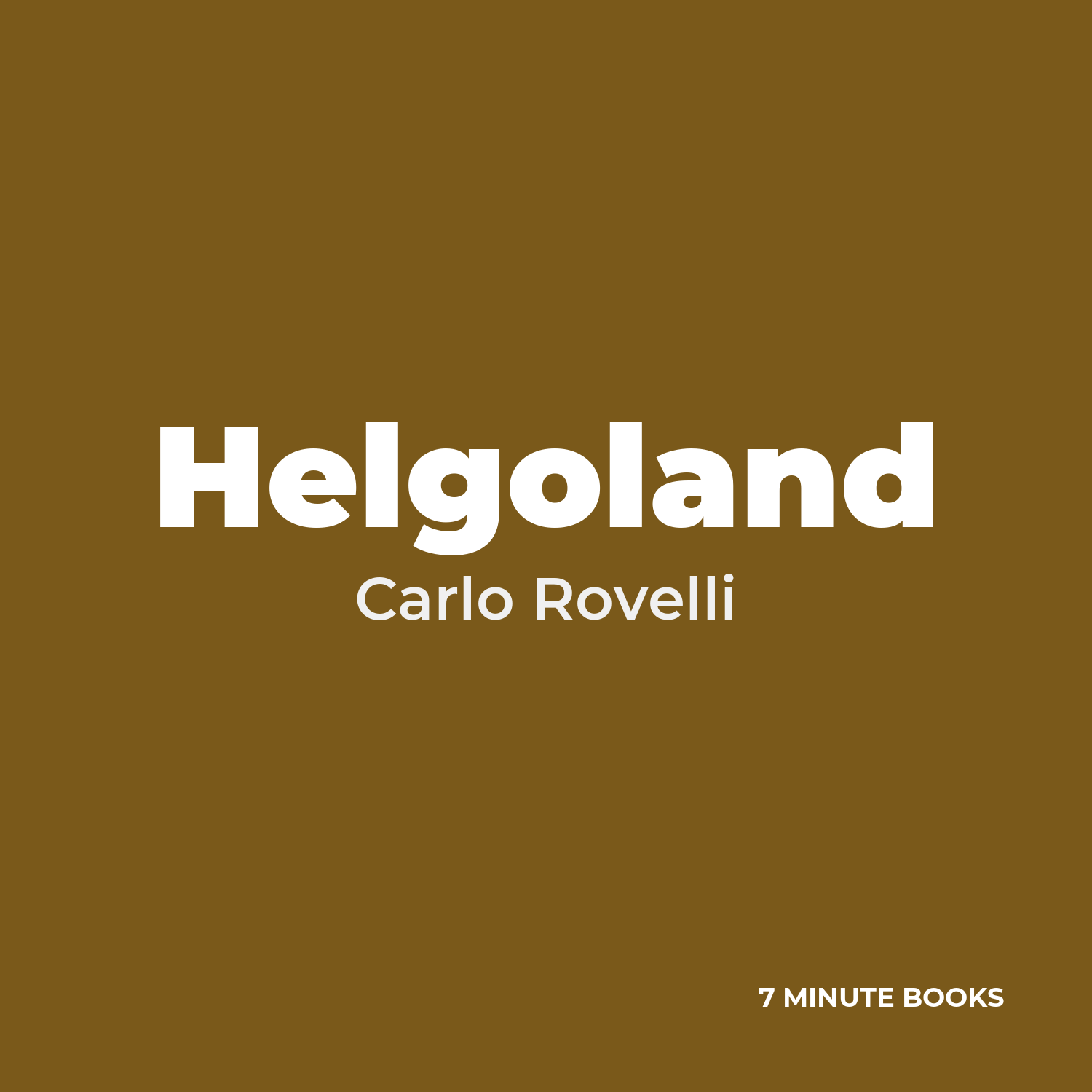 Helgoland cover