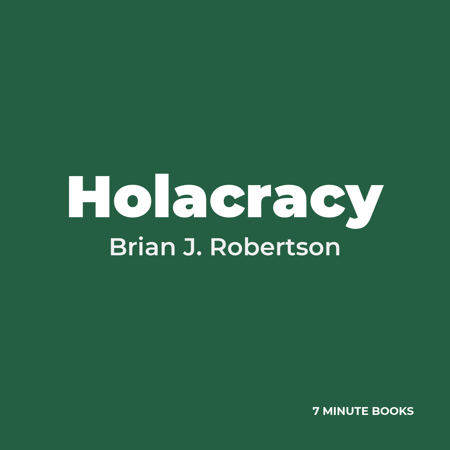 Holacracy cover