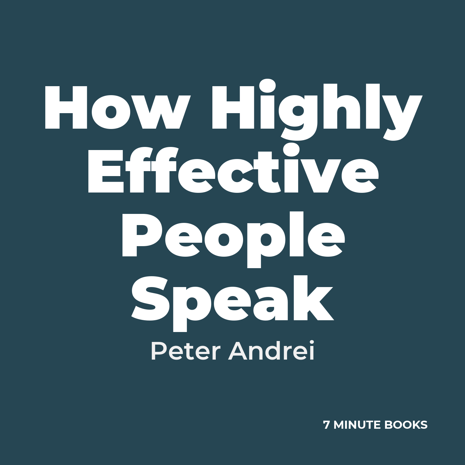 How Highly Effective People Speak cover
