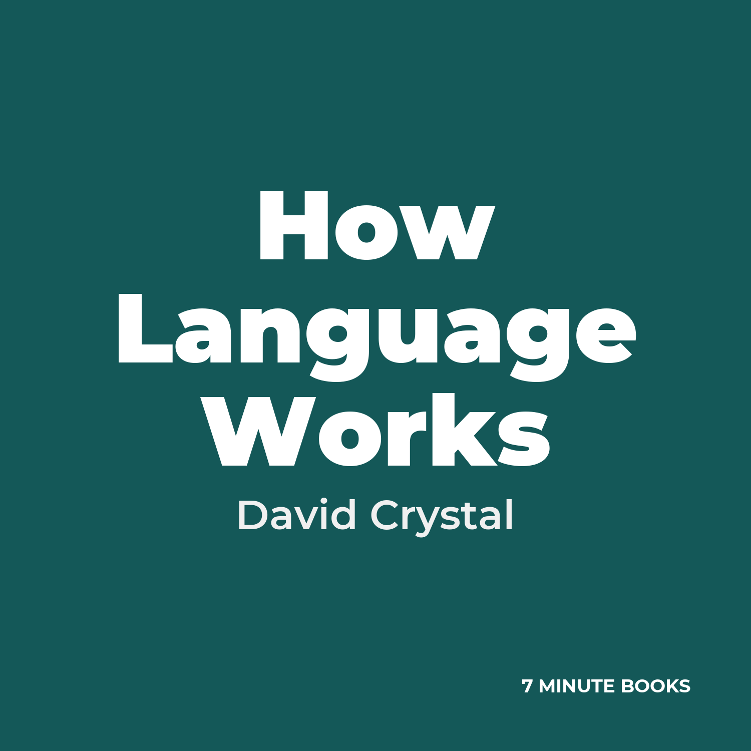 How Language Works cover