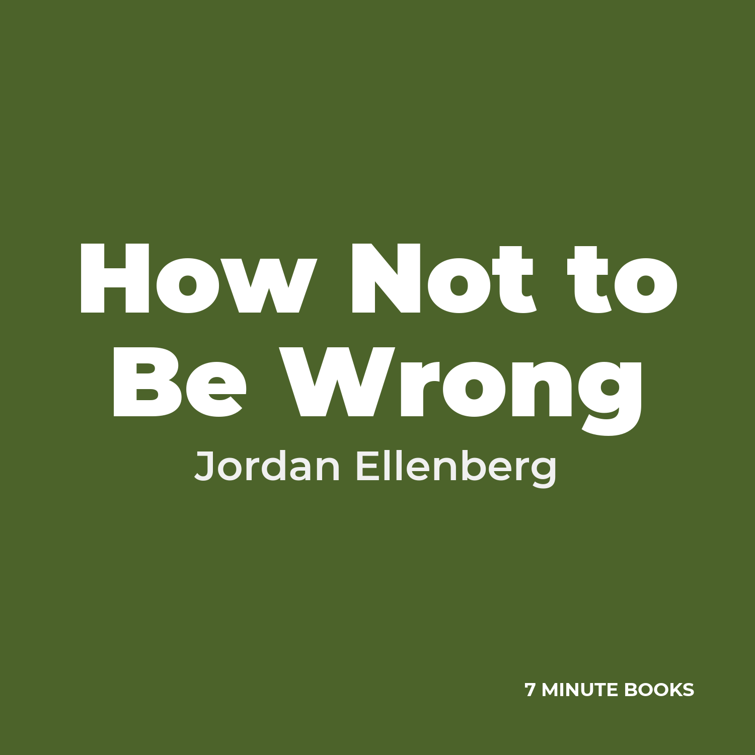 How Not to Be Wrong cover