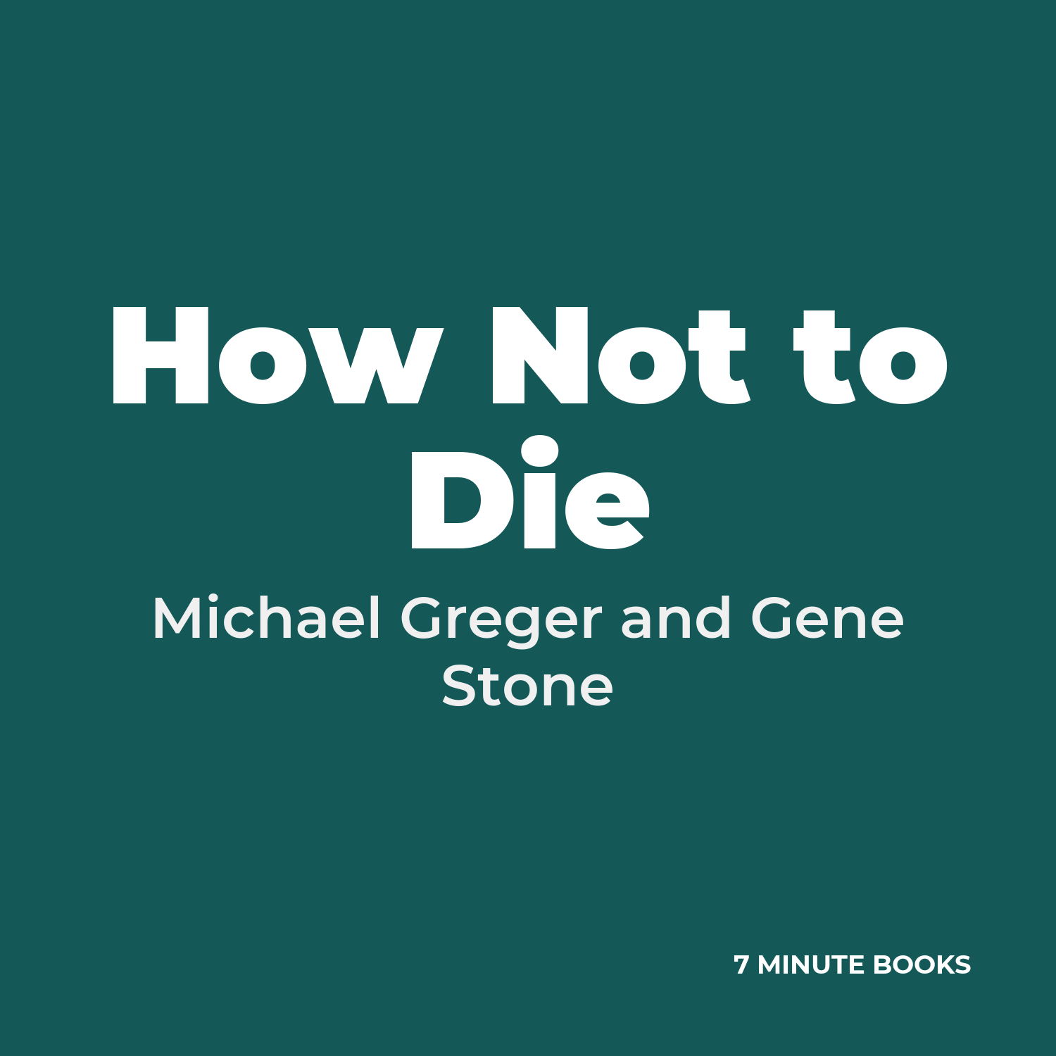 How Not to Die cover