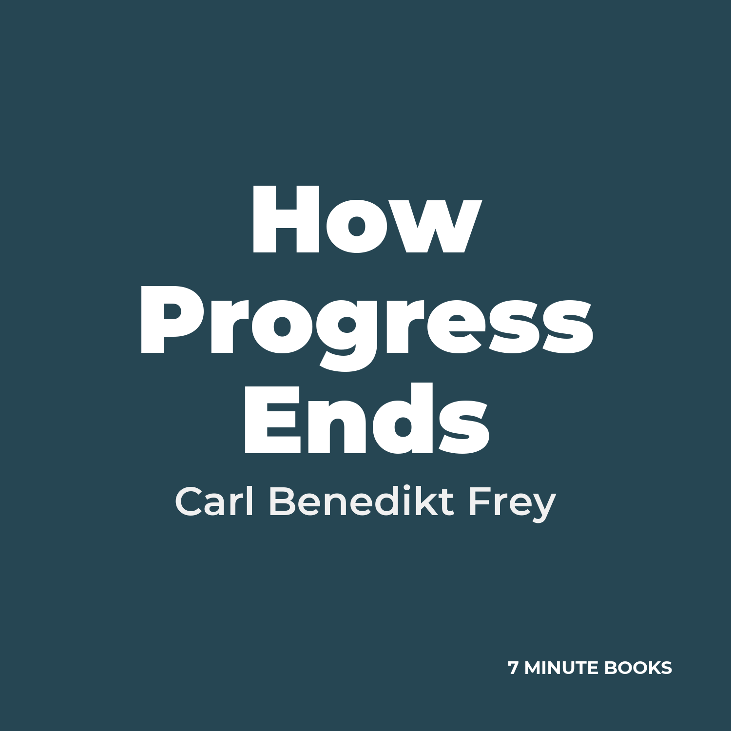 How Progress Ends cover