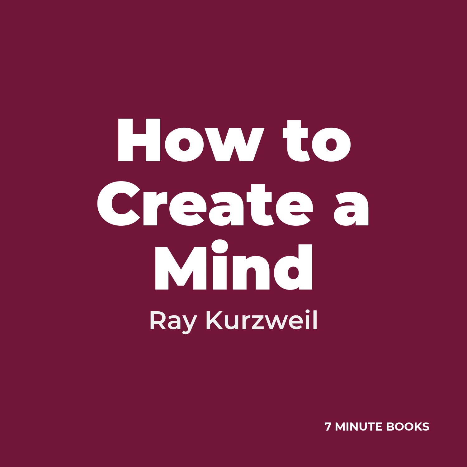 How to Create a Mind cover