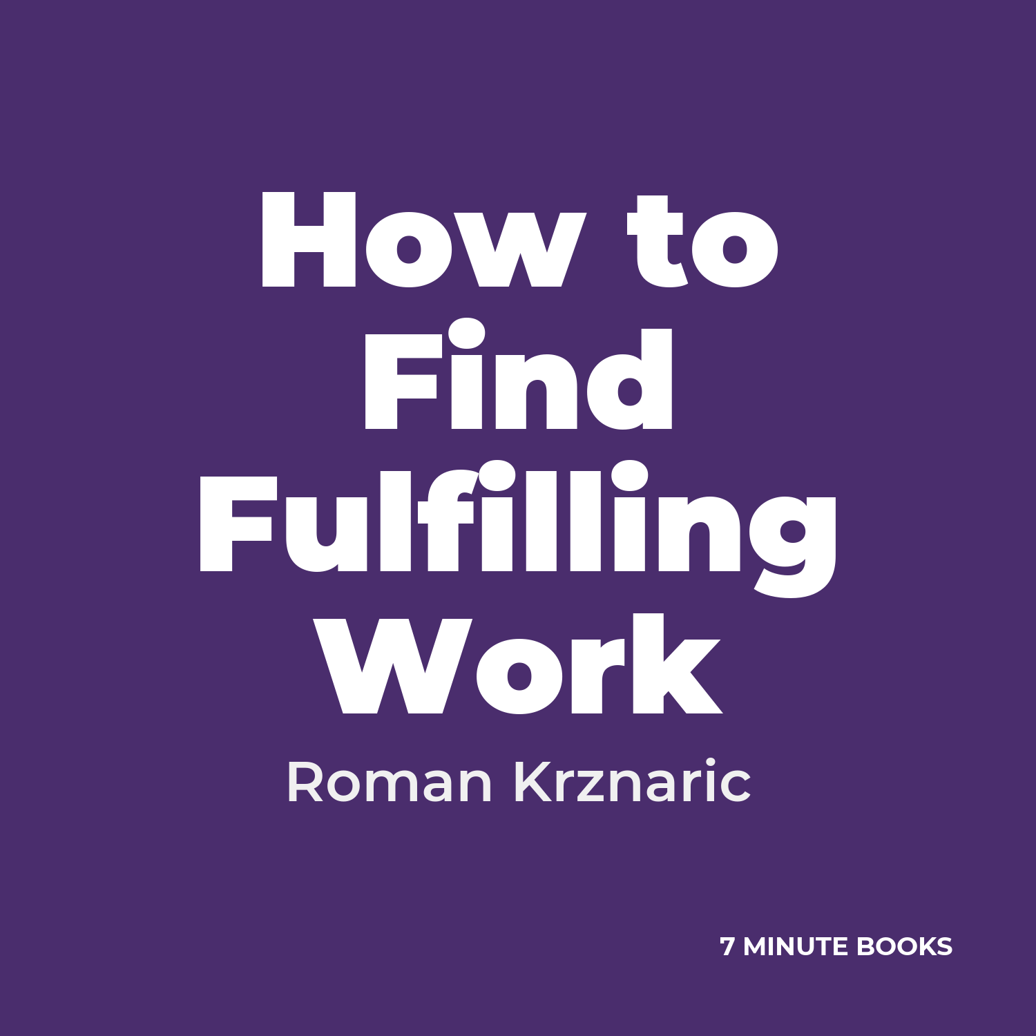 How to Find Fulfilling Work cover